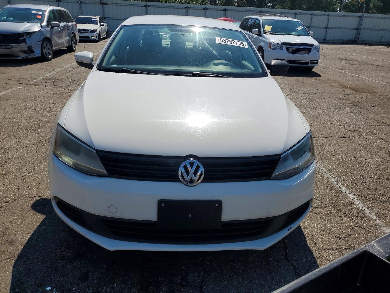 2014 Volkswagen Jetta Se White vin: 3VWD17AJXEM364958