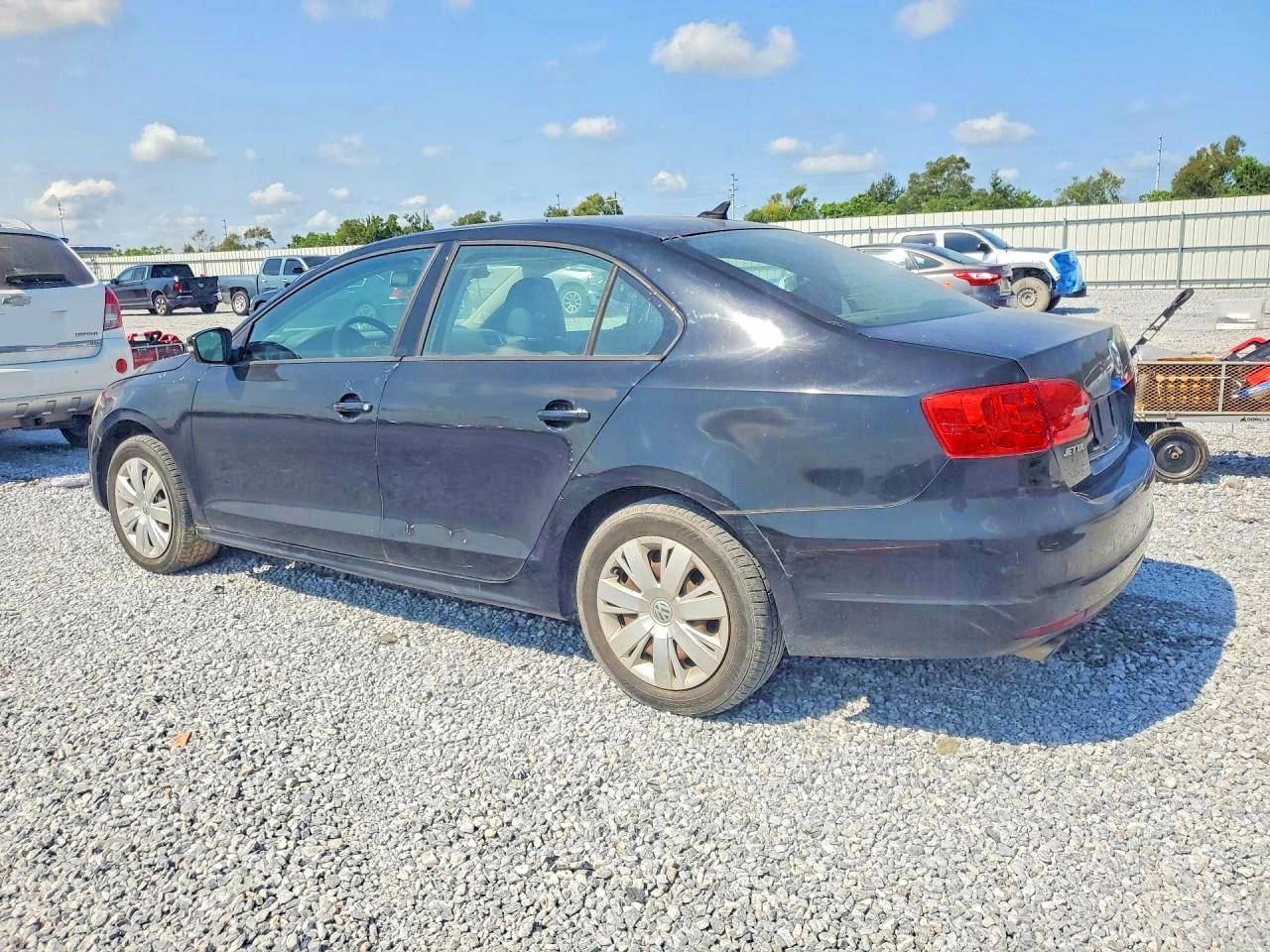 2014 Volkswagen Jetta Se Black vin: 3VWD17AJXEM365463