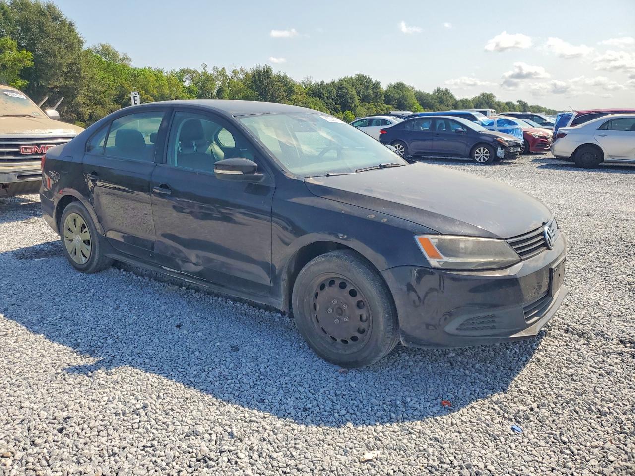 2014 Volkswagen Jetta Se Black vin: 3VWD17AJXEM365463