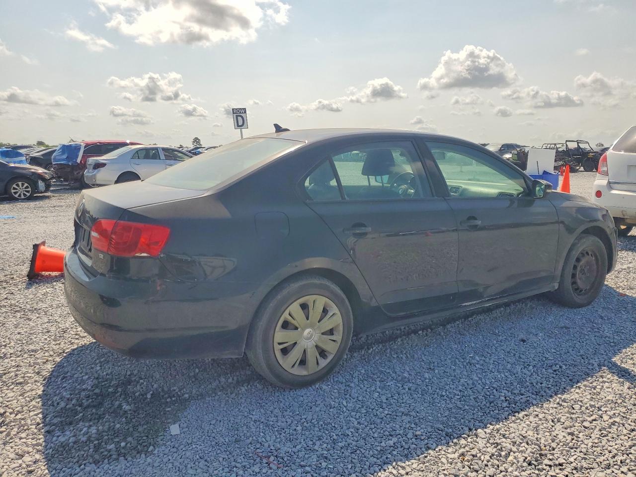 2014 Volkswagen Jetta Se Black vin: 3VWD17AJXEM365463