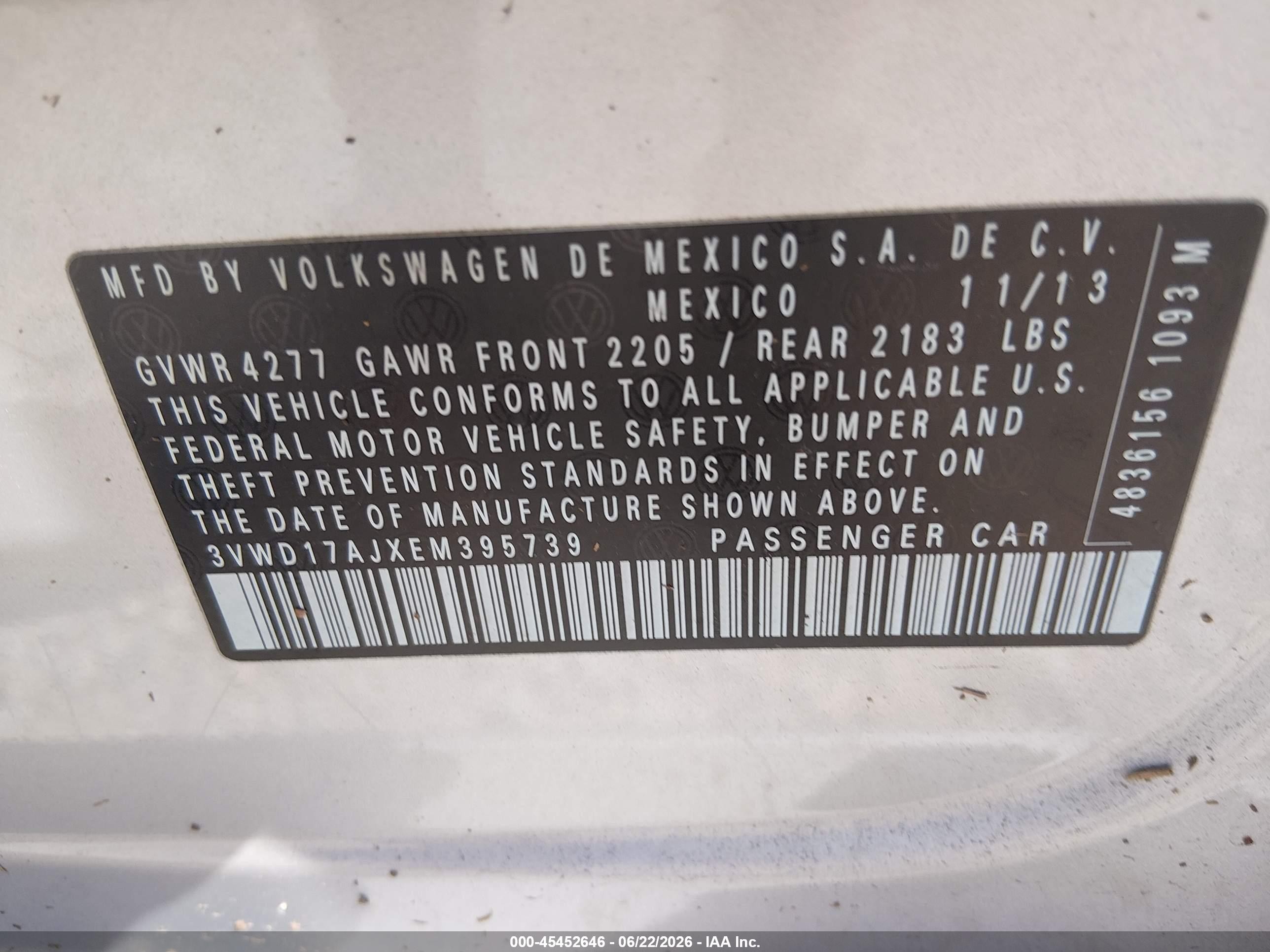 2014 Volkswagen Jetta 1.8t Se Silver vin: 3VWD17AJXEM395739