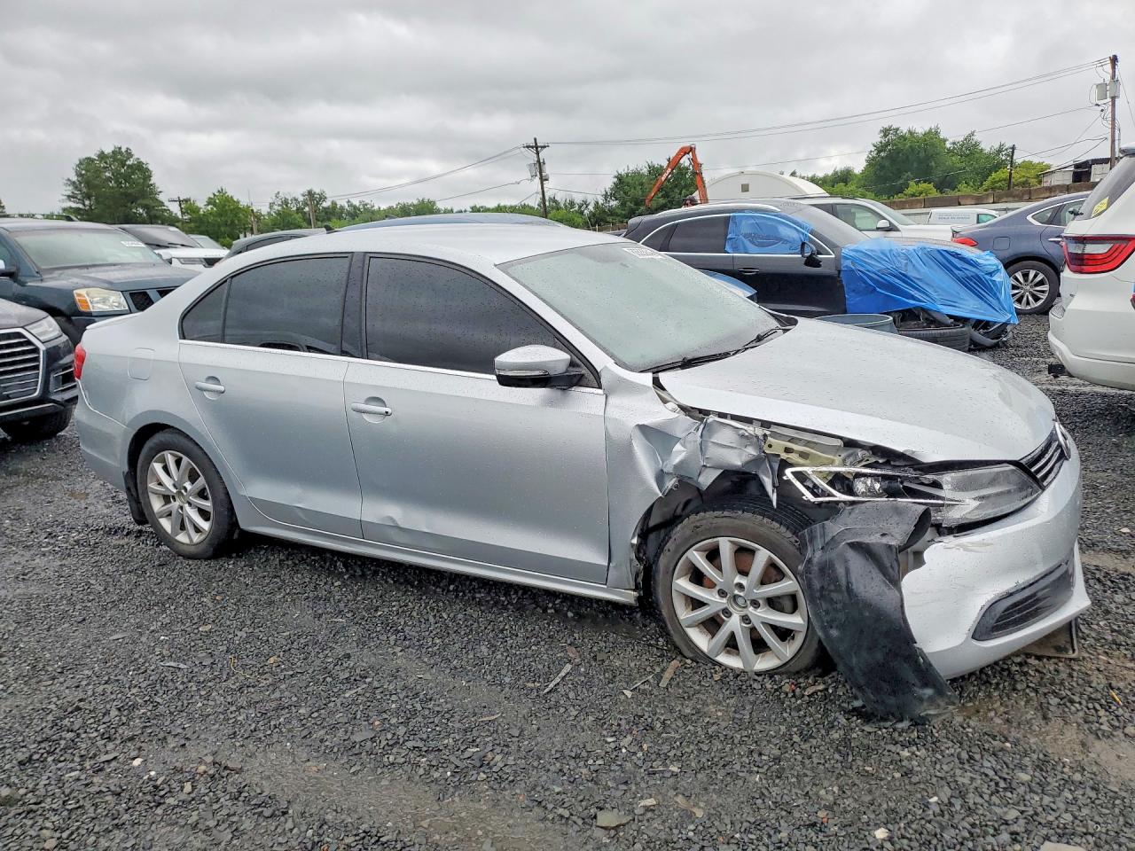2014 Volkswagen Jetta Se Серебряный vin: 3VWD17AJXEM402432