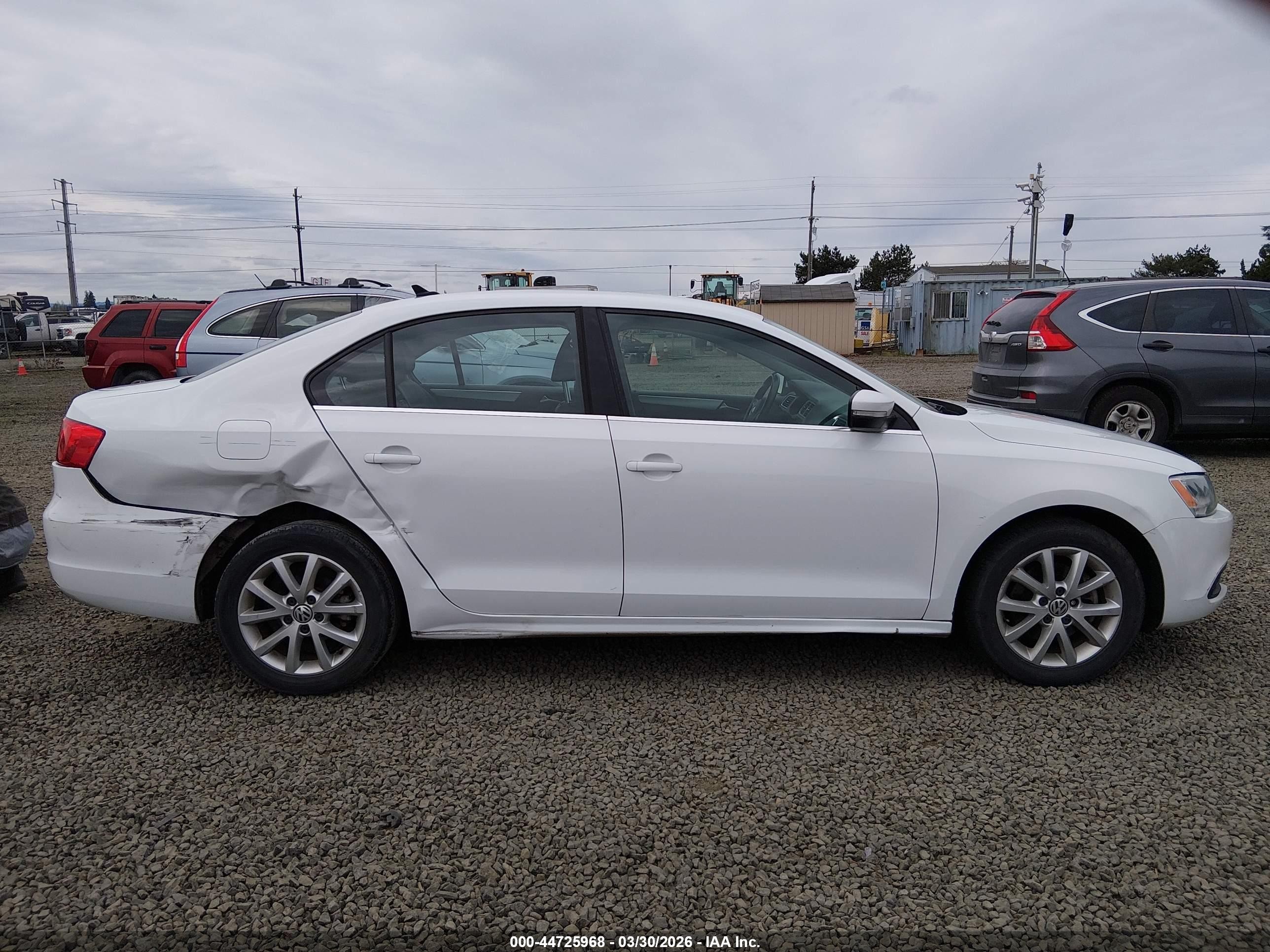 2014 Volkswagen Jetta 1.8t Se White vin: 3VWD17AJXEM417643