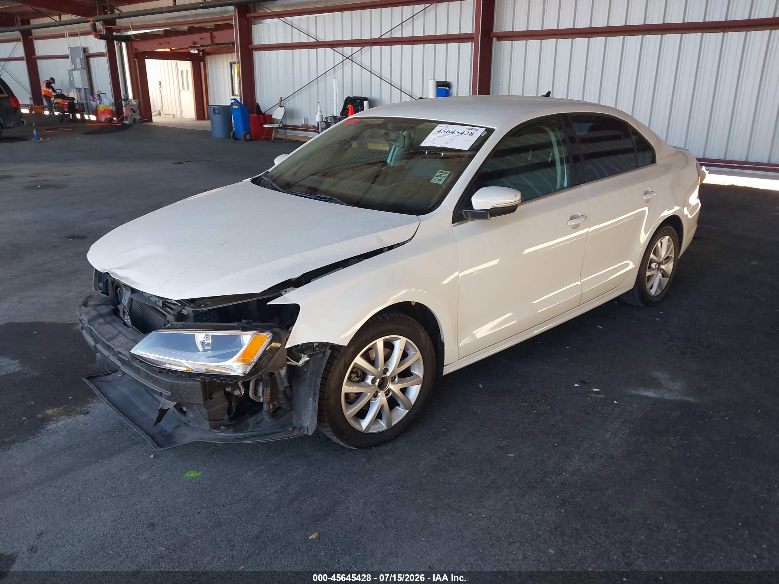 2014 Volkswagen Jetta 1.8t Se Белый vin: 3VWD17AJXEM420459