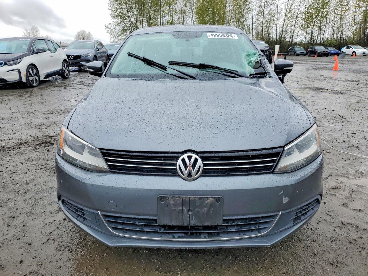 2014 Volkswagen Jetta Se Gray vin: 3VWD17AJXEM439786