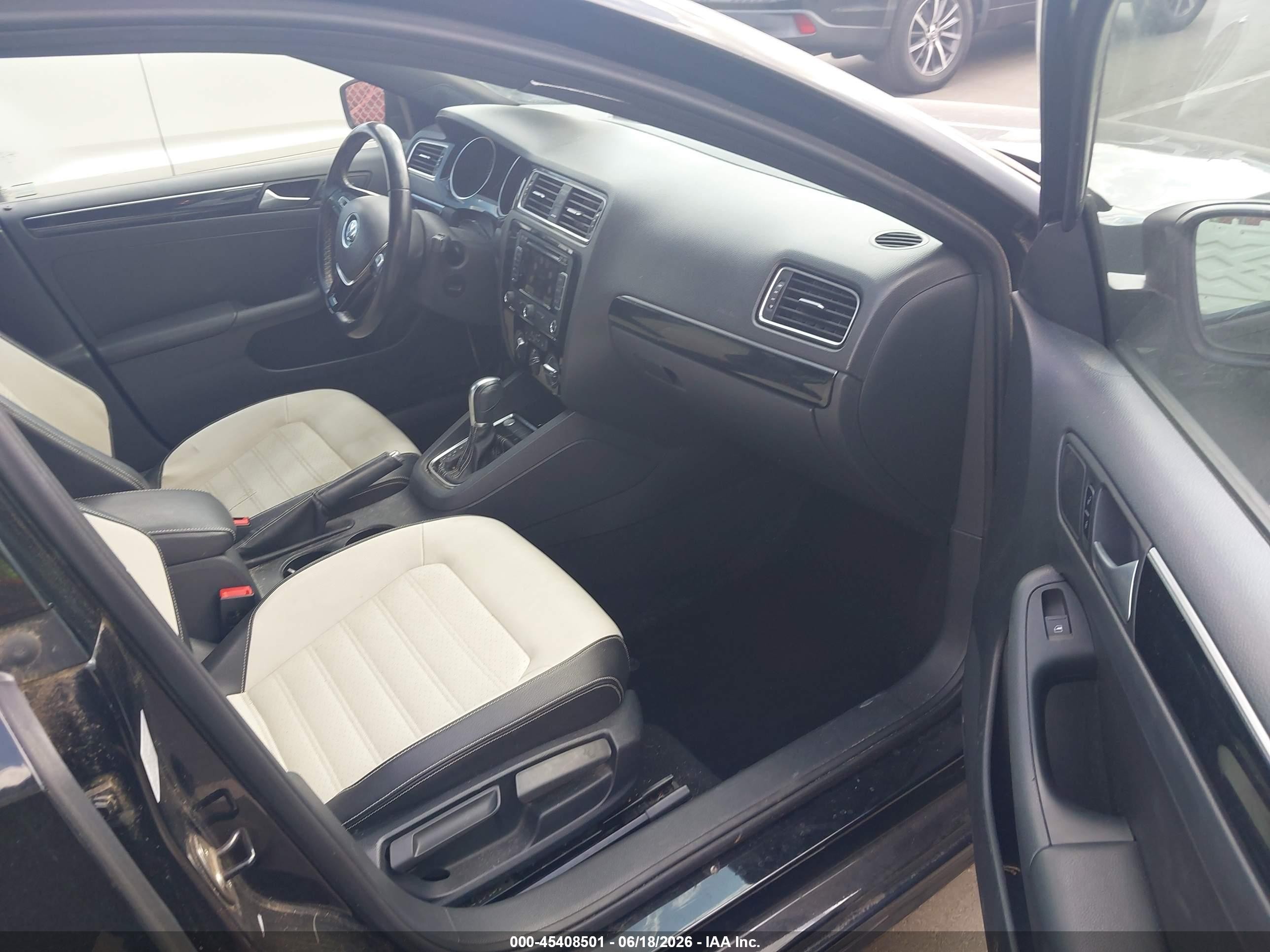2015 Volkswagen Jetta 1.8t Sport Black vin: 3VWD17AJXFM203642