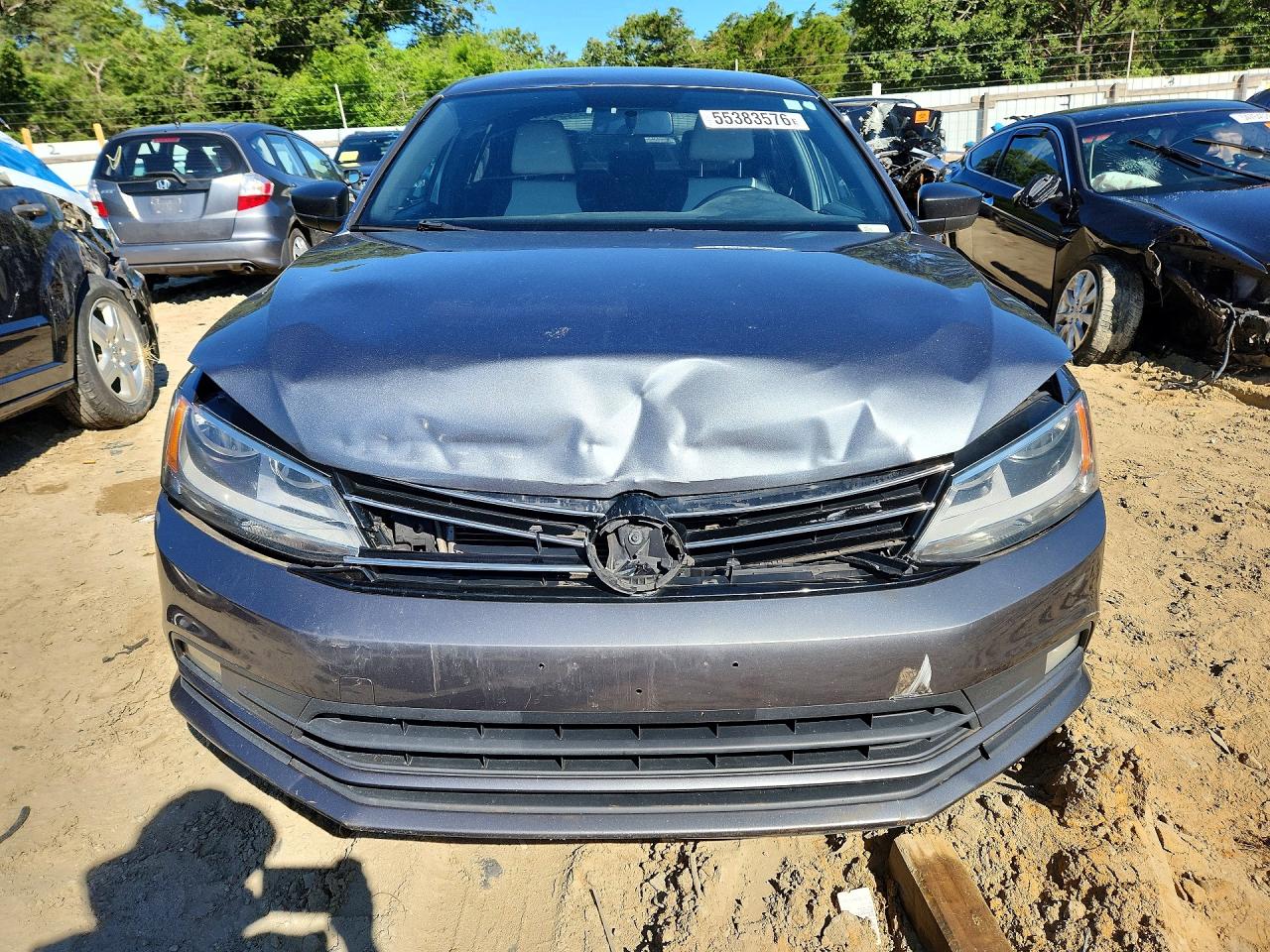 2015 Volkswagen Jetta Se Gray vin: 3VWD17AJXFM210963