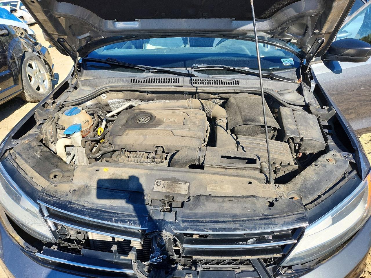 2015 Volkswagen Jetta Se Gray vin: 3VWD17AJXFM210963