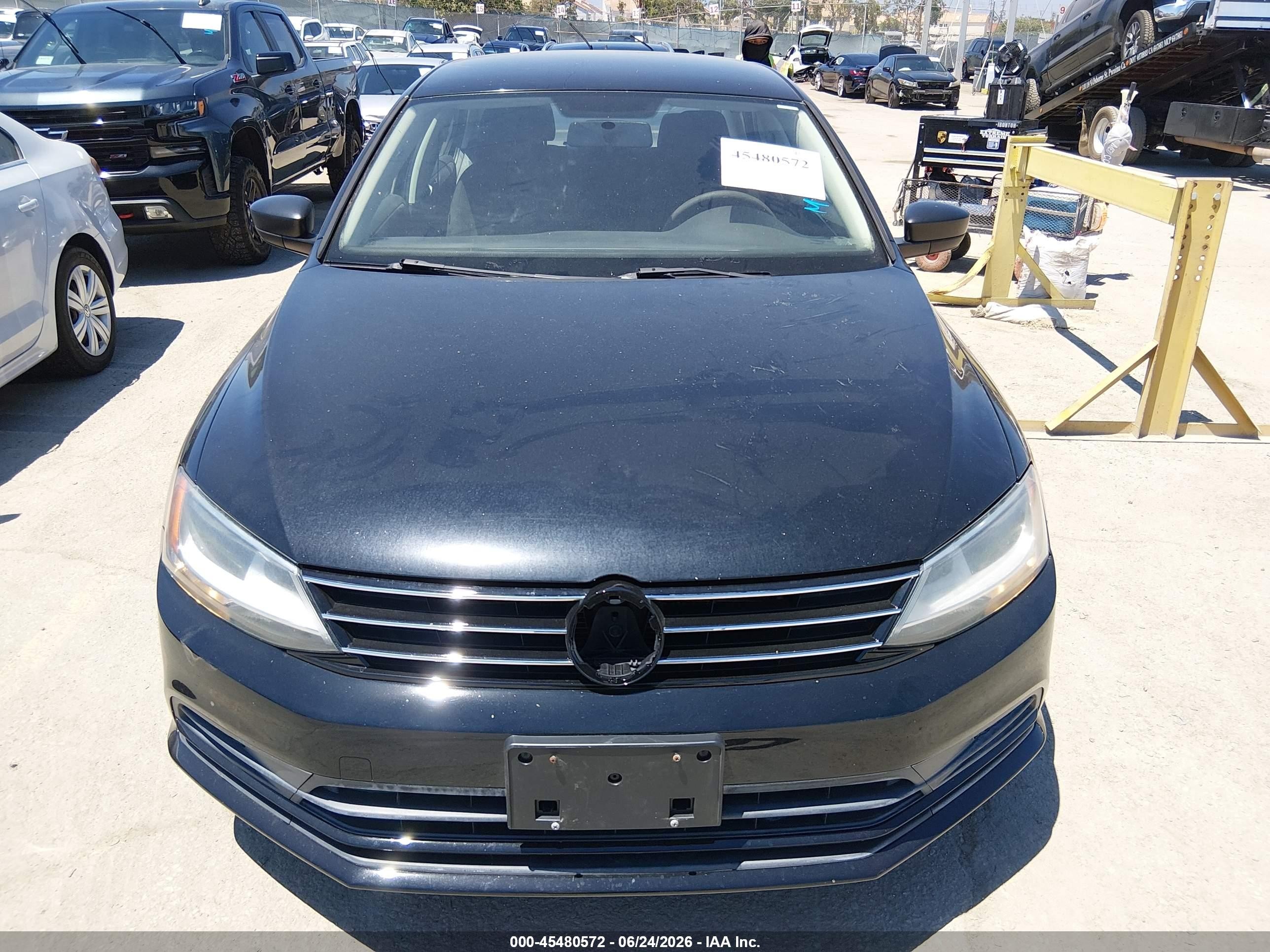 2015 Volkswagen Jetta 1.8t Se Black vin: 3VWD17AJXFM218545