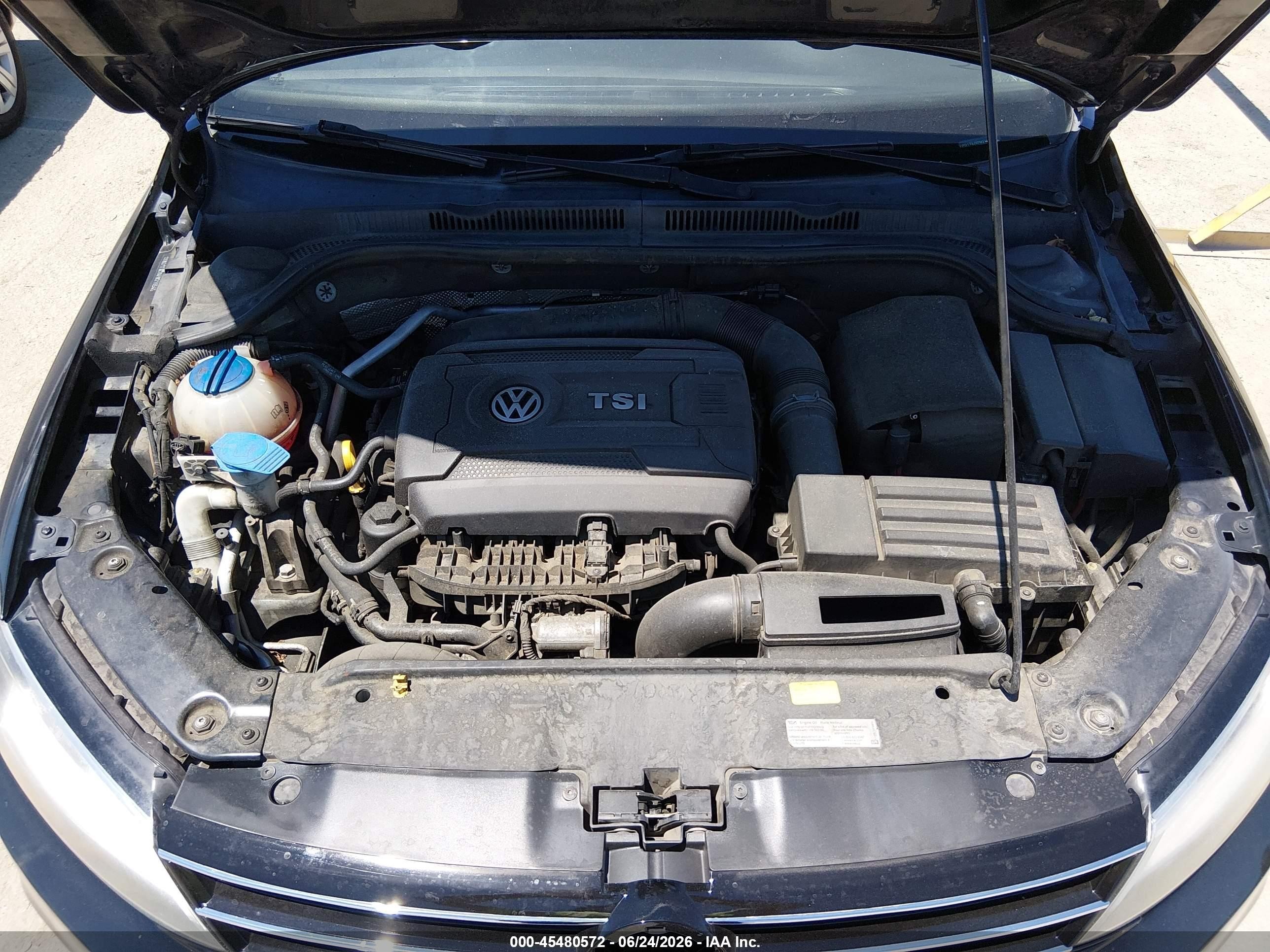 2015 Volkswagen Jetta 1.8t Se Black vin: 3VWD17AJXFM218545