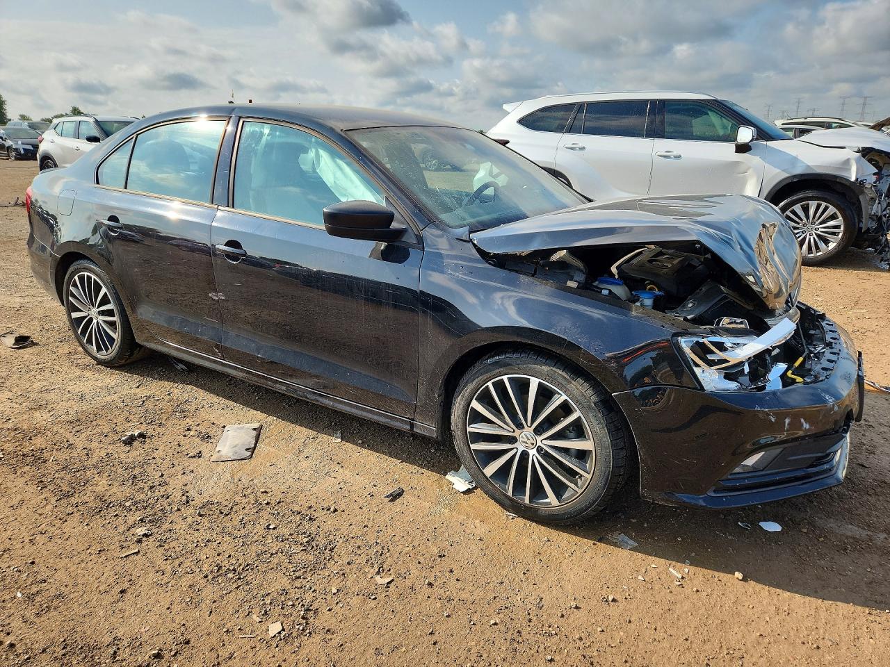2015 Volkswagen Jetta Se Черный vin: 3VWD17AJXFM221591