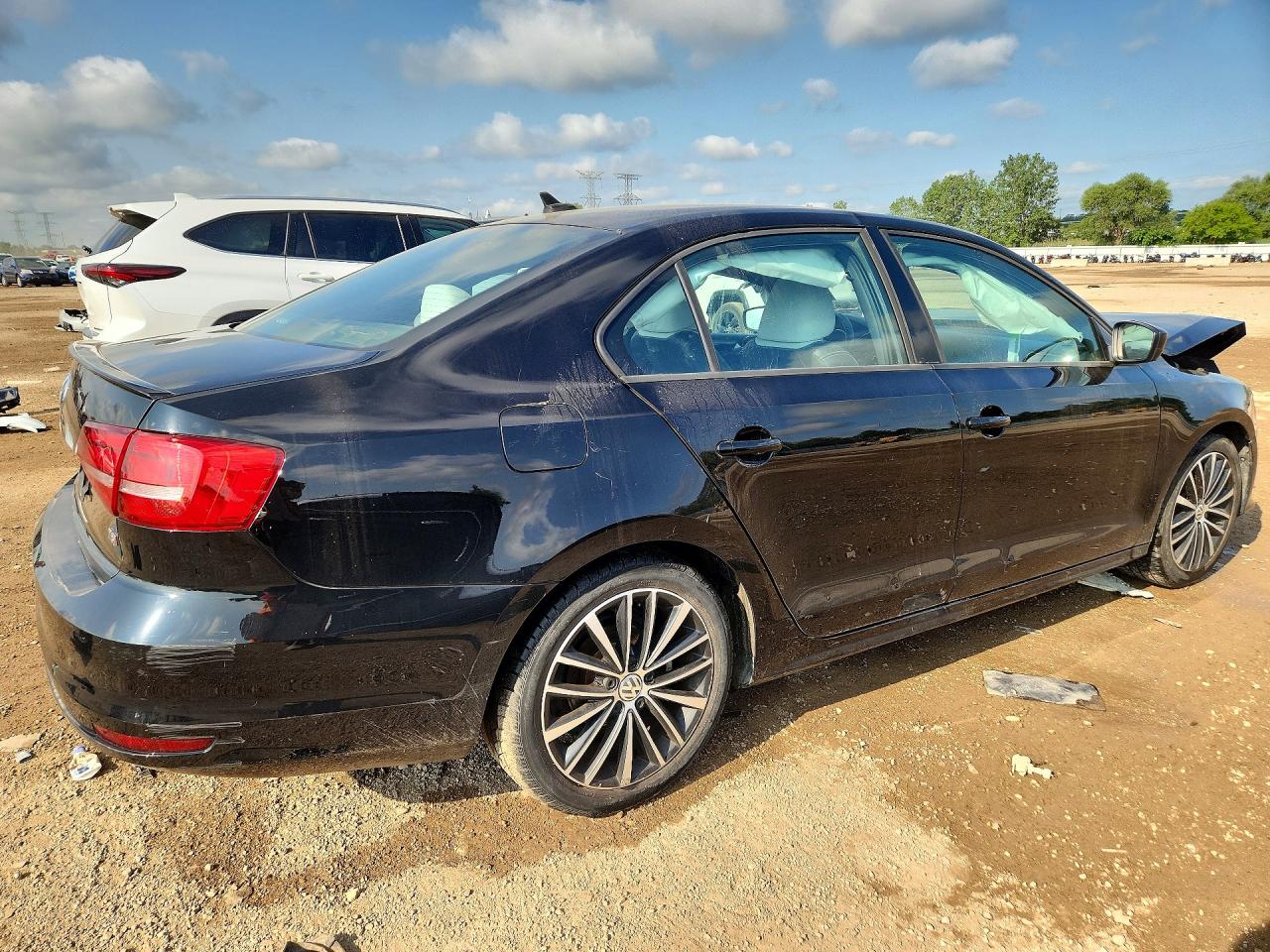 2015 Volkswagen Jetta Se Черный vin: 3VWD17AJXFM221591