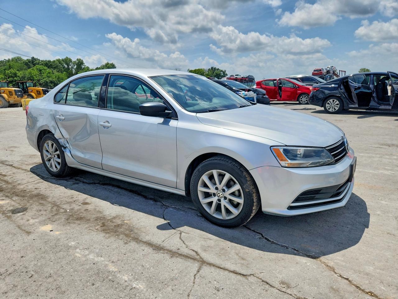 2015 Volkswagen Jetta Se Серебряный vin: 3VWD17AJXFM231635