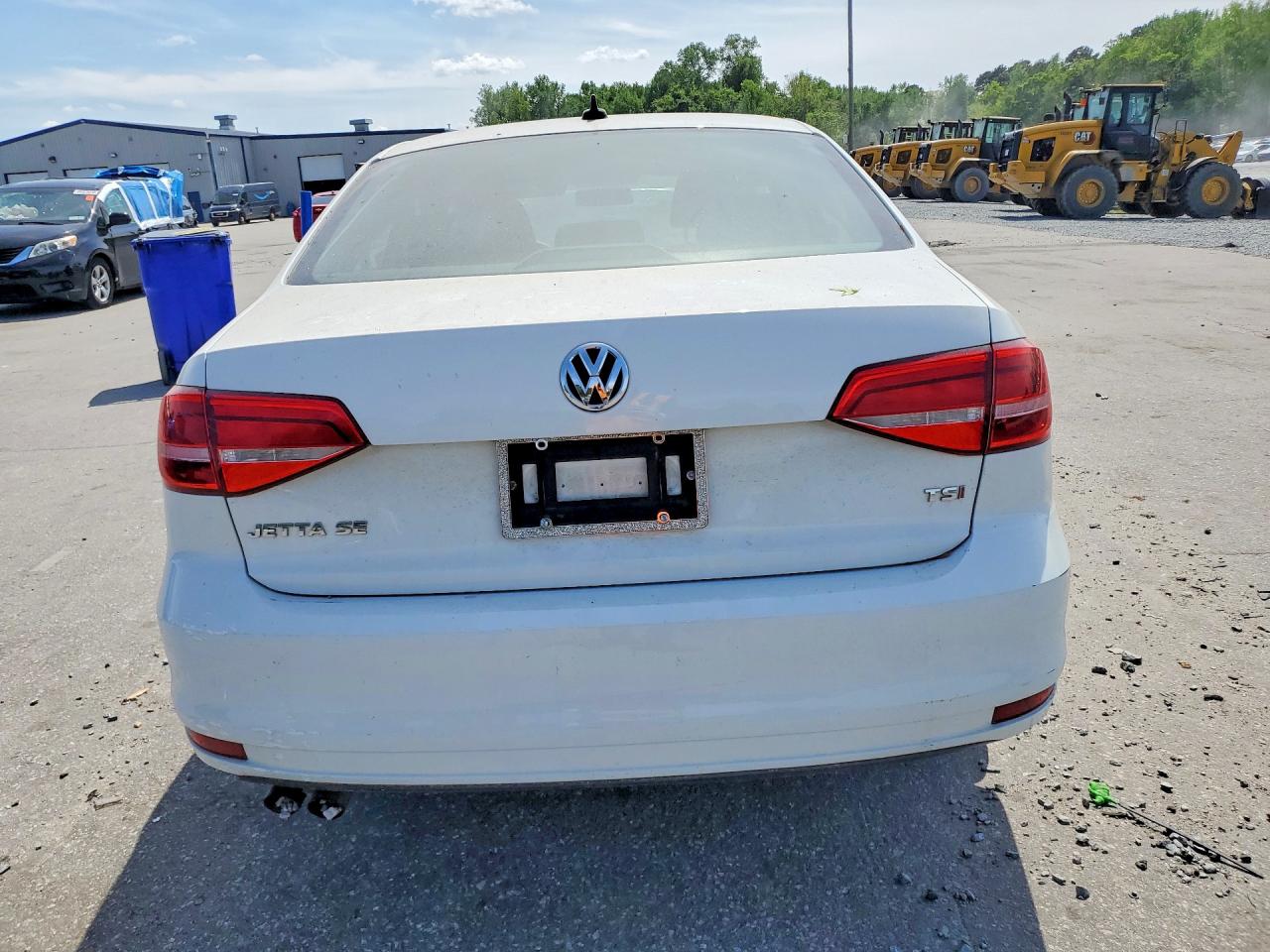 2015 Volkswagen Jetta Se White vin: 3VWD17AJXFM238181