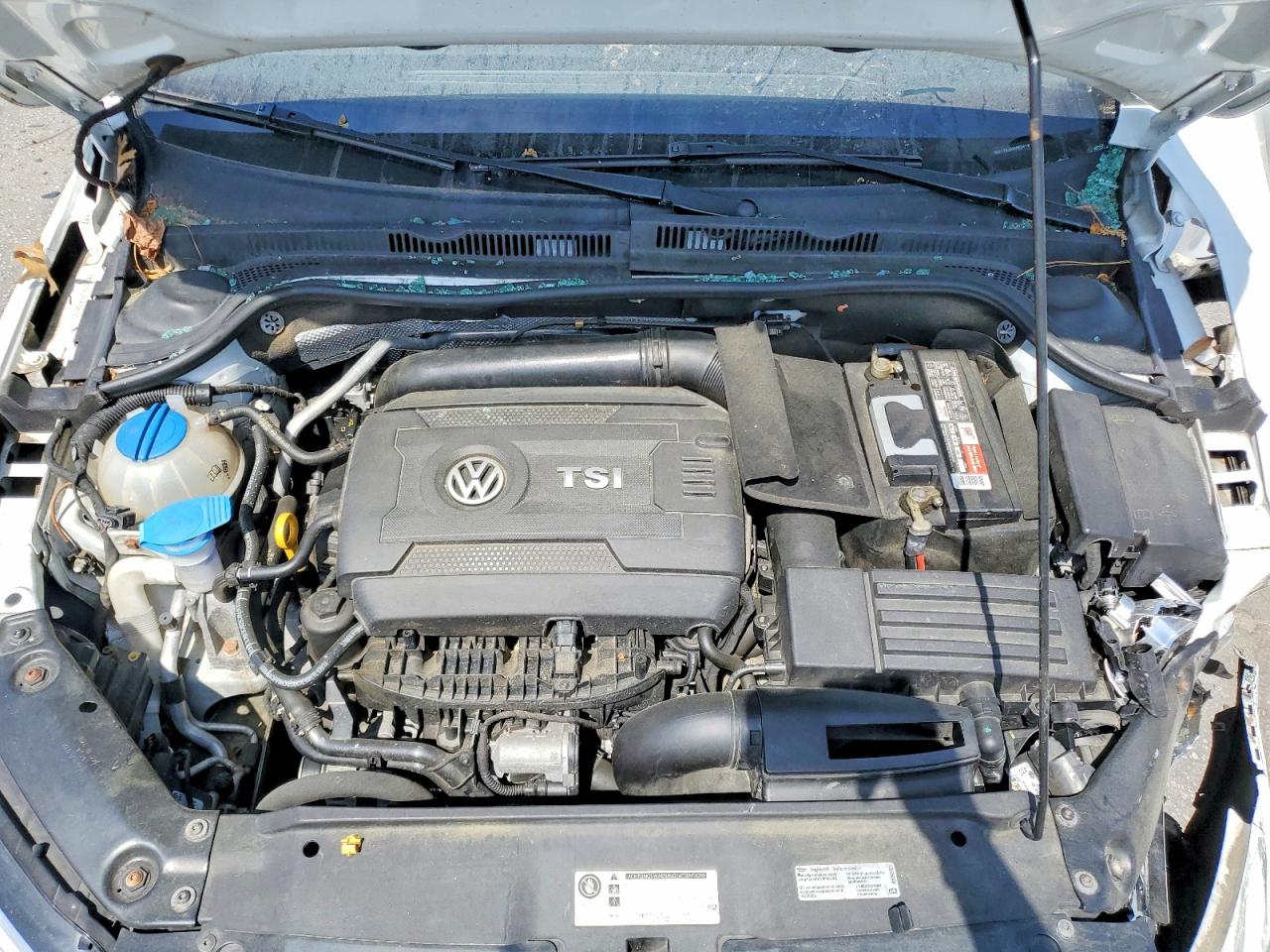 2015 Volkswagen Jetta Se White vin: 3VWD17AJXFM238181