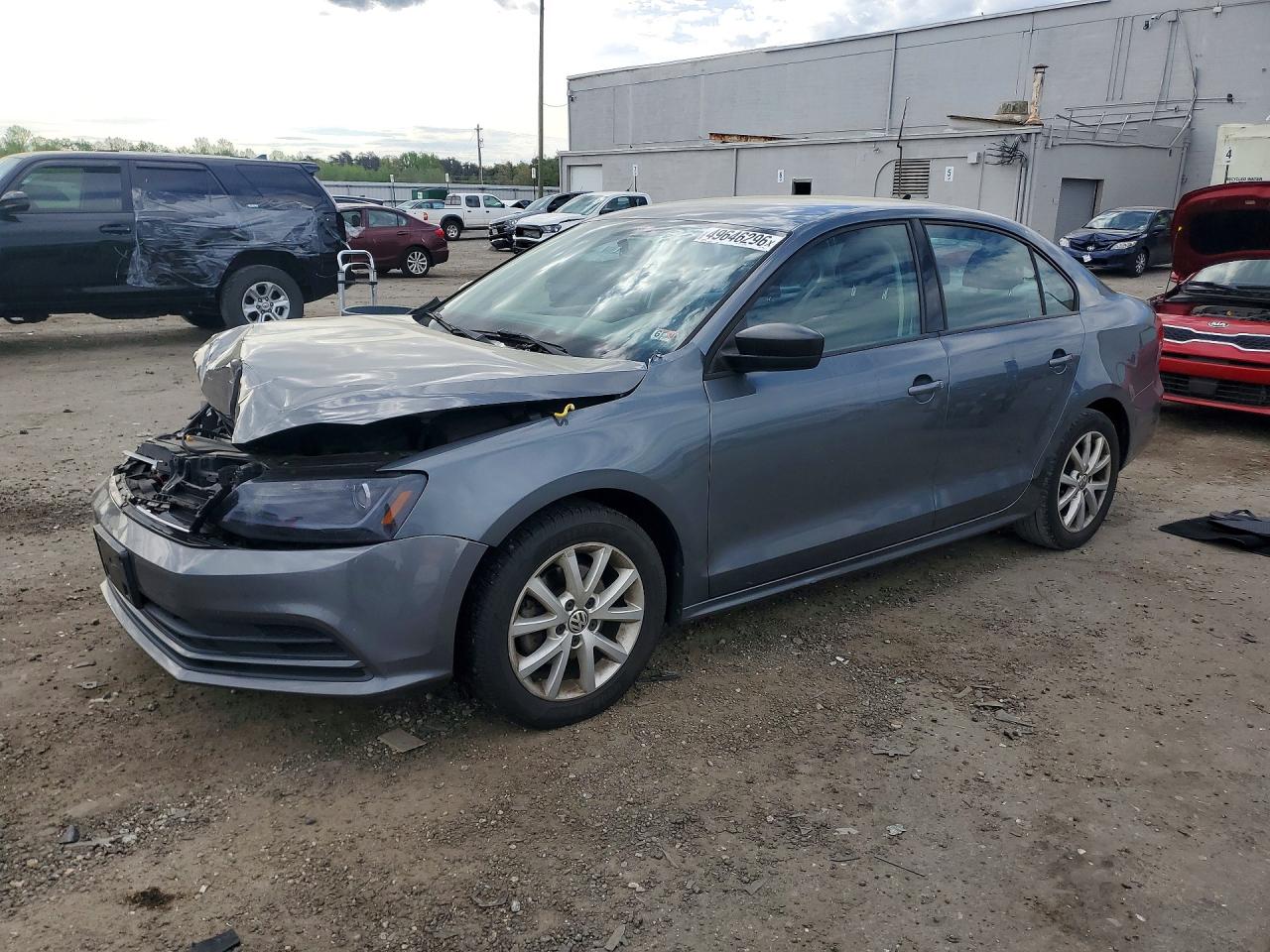 2015 Volkswagen Jetta Se Gray vin: 3VWD17AJXFM250721