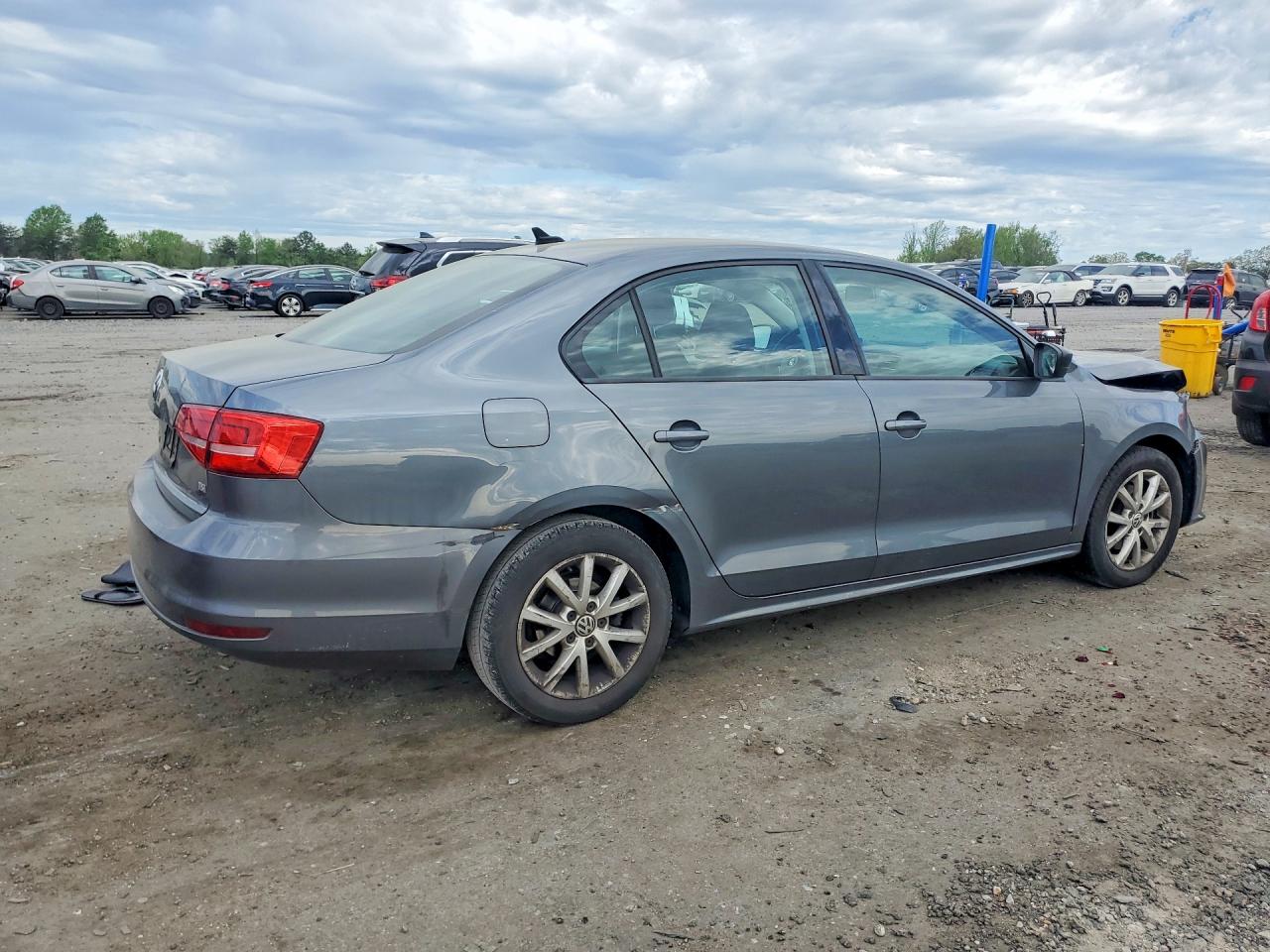 2015 Volkswagen Jetta Se Gray vin: 3VWD17AJXFM250721
