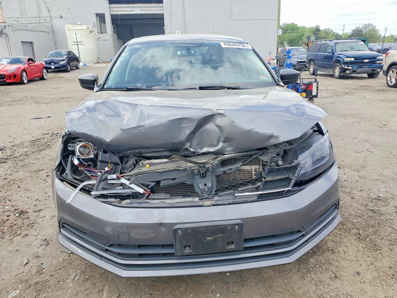 2015 Volkswagen Jetta Se Gray vin: 3VWD17AJXFM250721