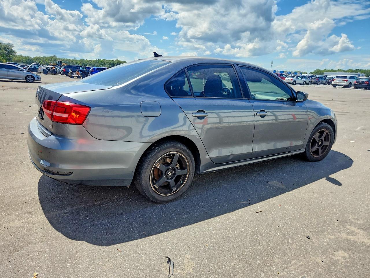 2015 Volkswagen Jetta Se Gray vin: 3VWD17AJXFM251111