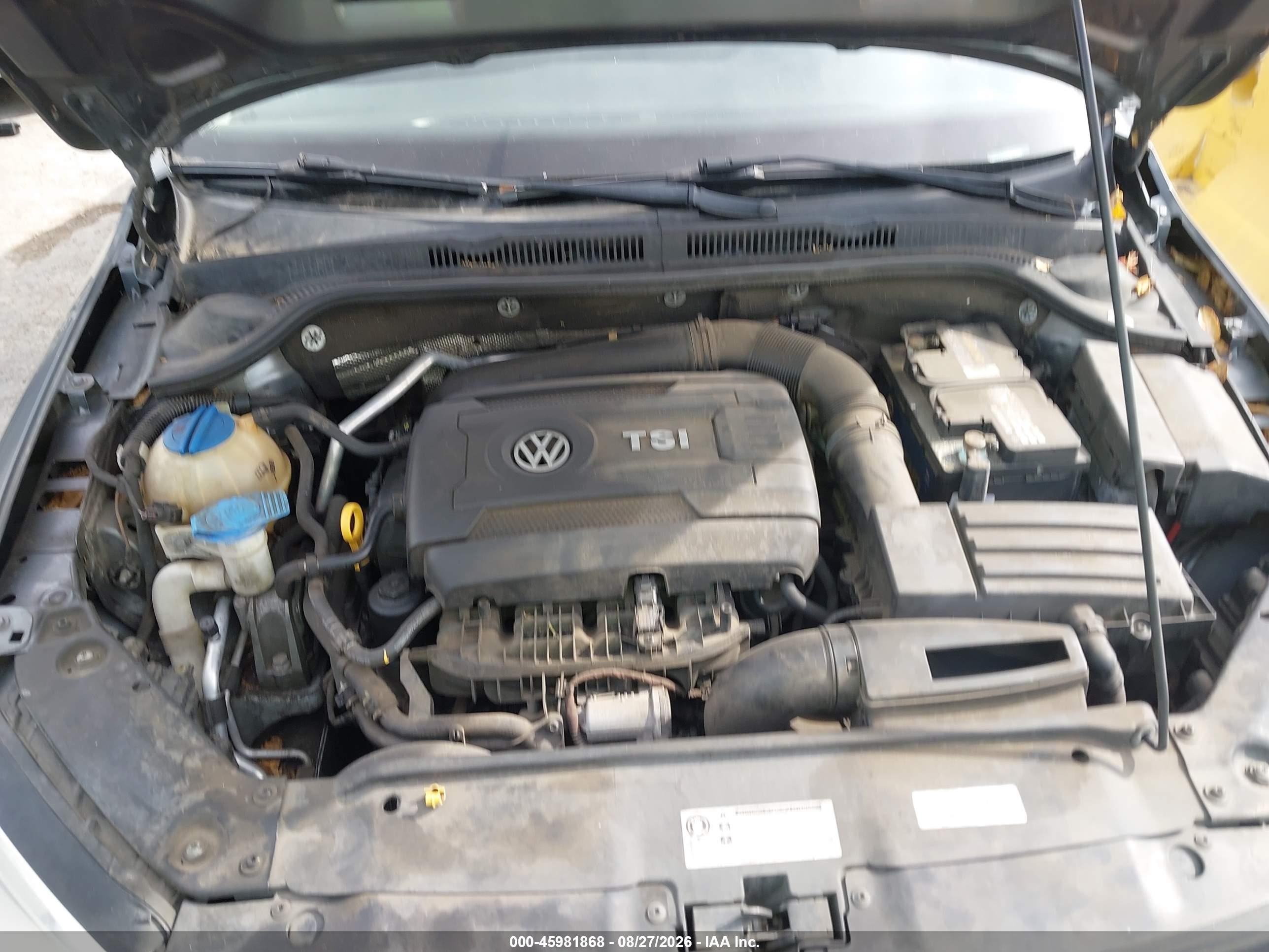 2015 Volkswagen Jetta 1.8t Se Gray vin: 3VWD17AJXFM299871