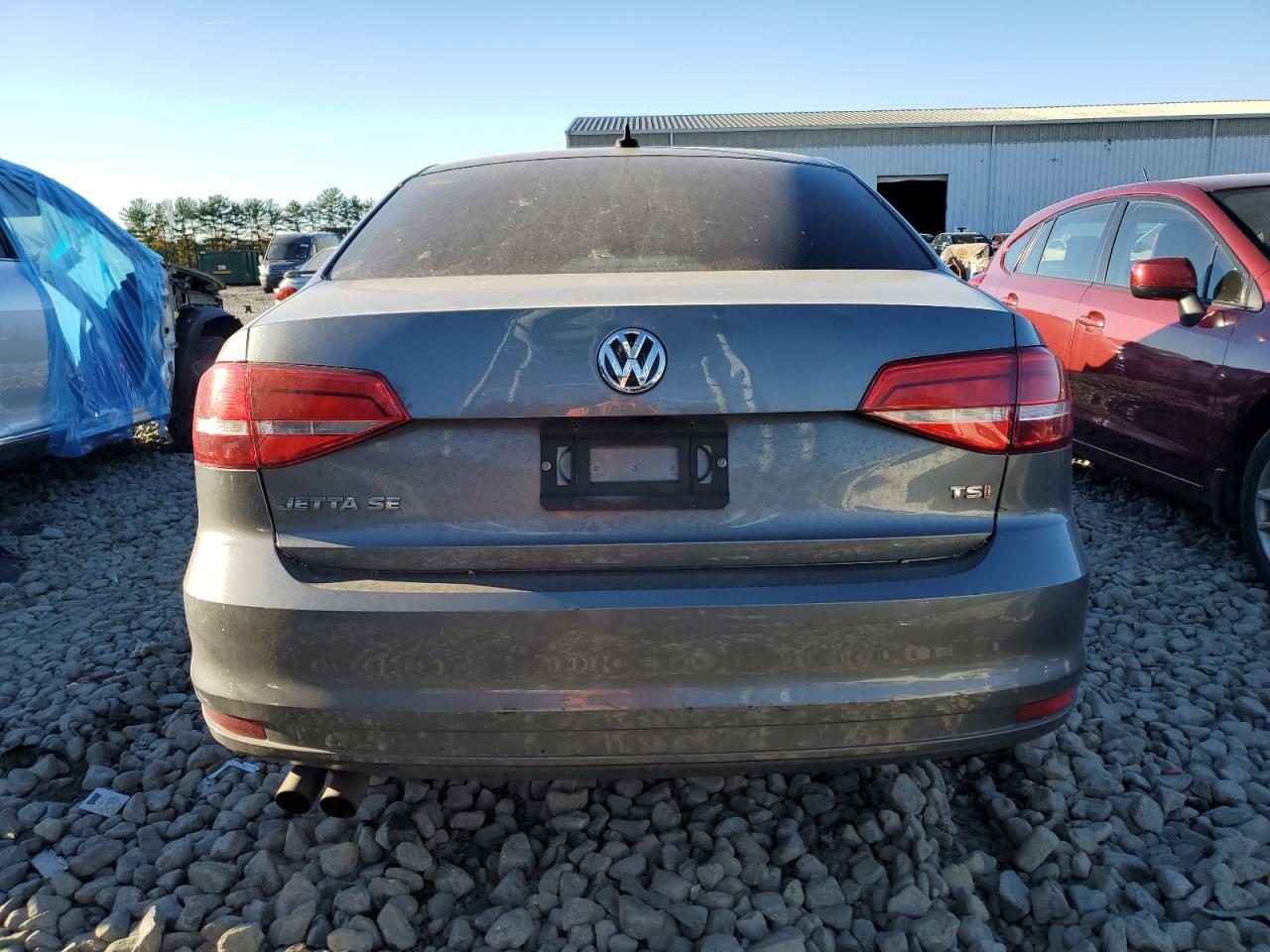 2015 Volkswagen Jetta Se Серый vin: 3VWD17AJXFM309704