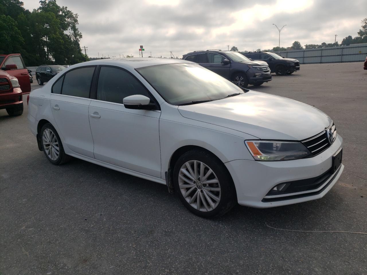 2015 Volkswagen Jetta Se Белый vin: 3VWD17AJXFM317429