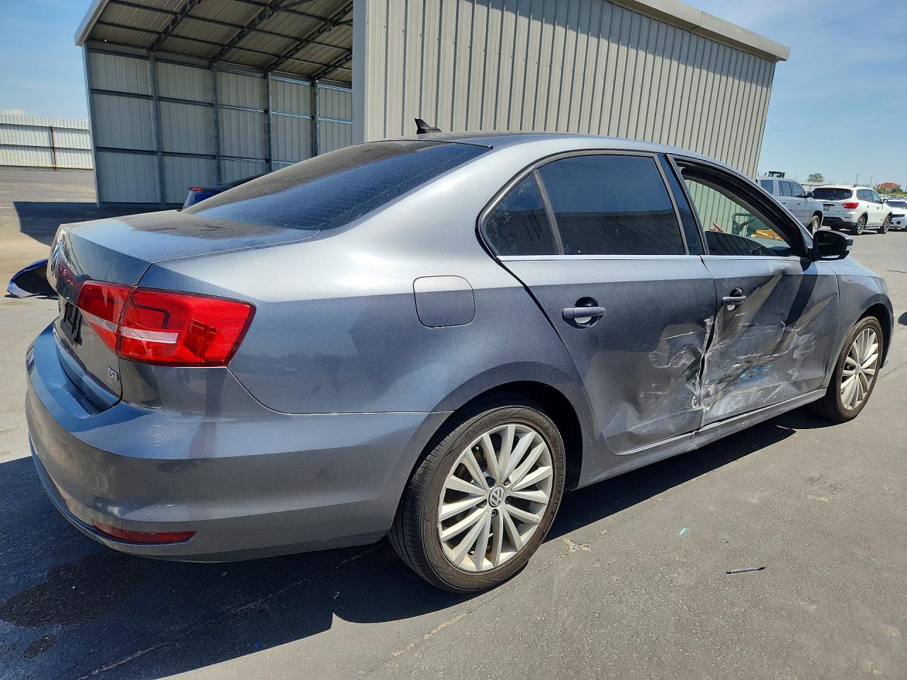 2015 Volkswagen Jetta Gray vin: 3VWD17AJXFM319259