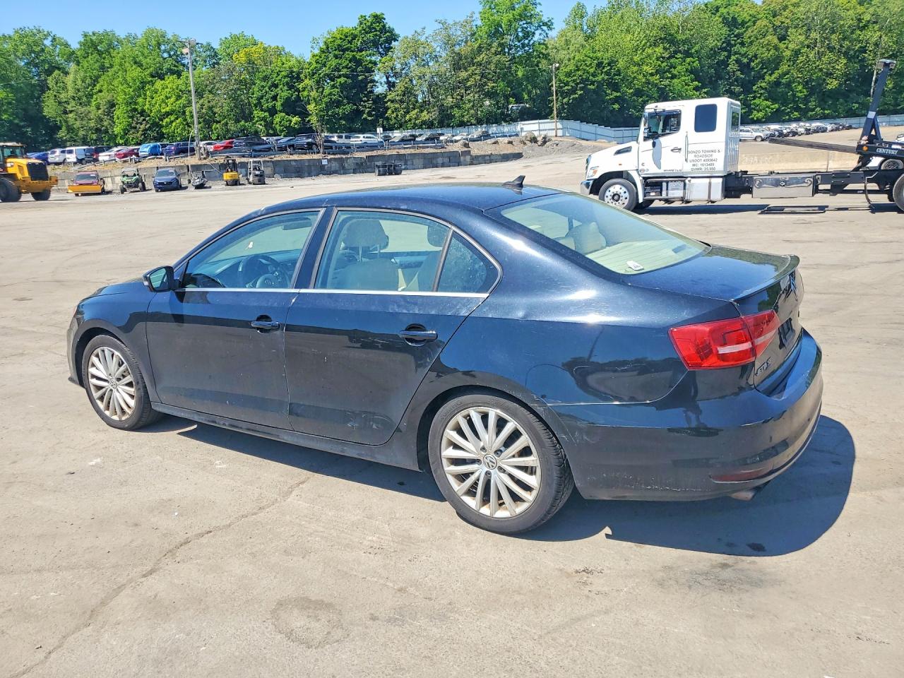 2015 Volkswagen Jetta Se Black vin: 3VWD17AJXFM351404