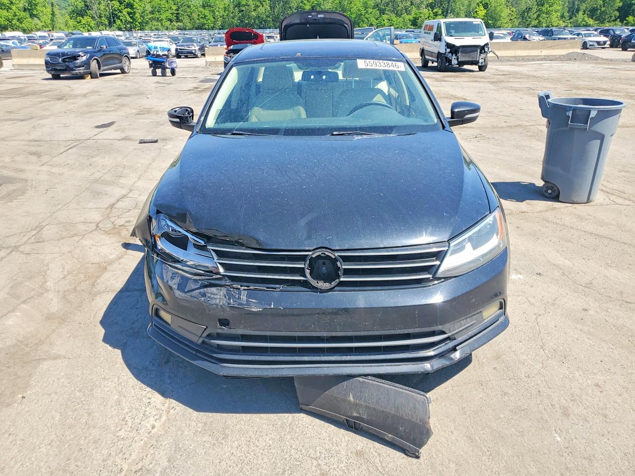 2015 Volkswagen Jetta Se Black vin: 3VWD17AJXFM351404