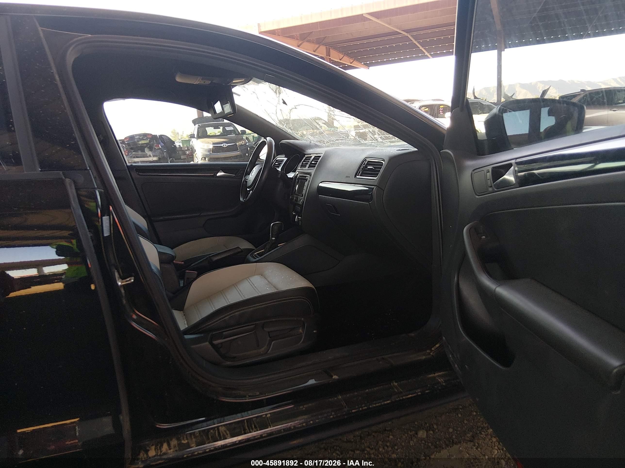 2015 Volkswagen Jetta 1.8t Sport Black vin: 3VWD17AJXFM428045