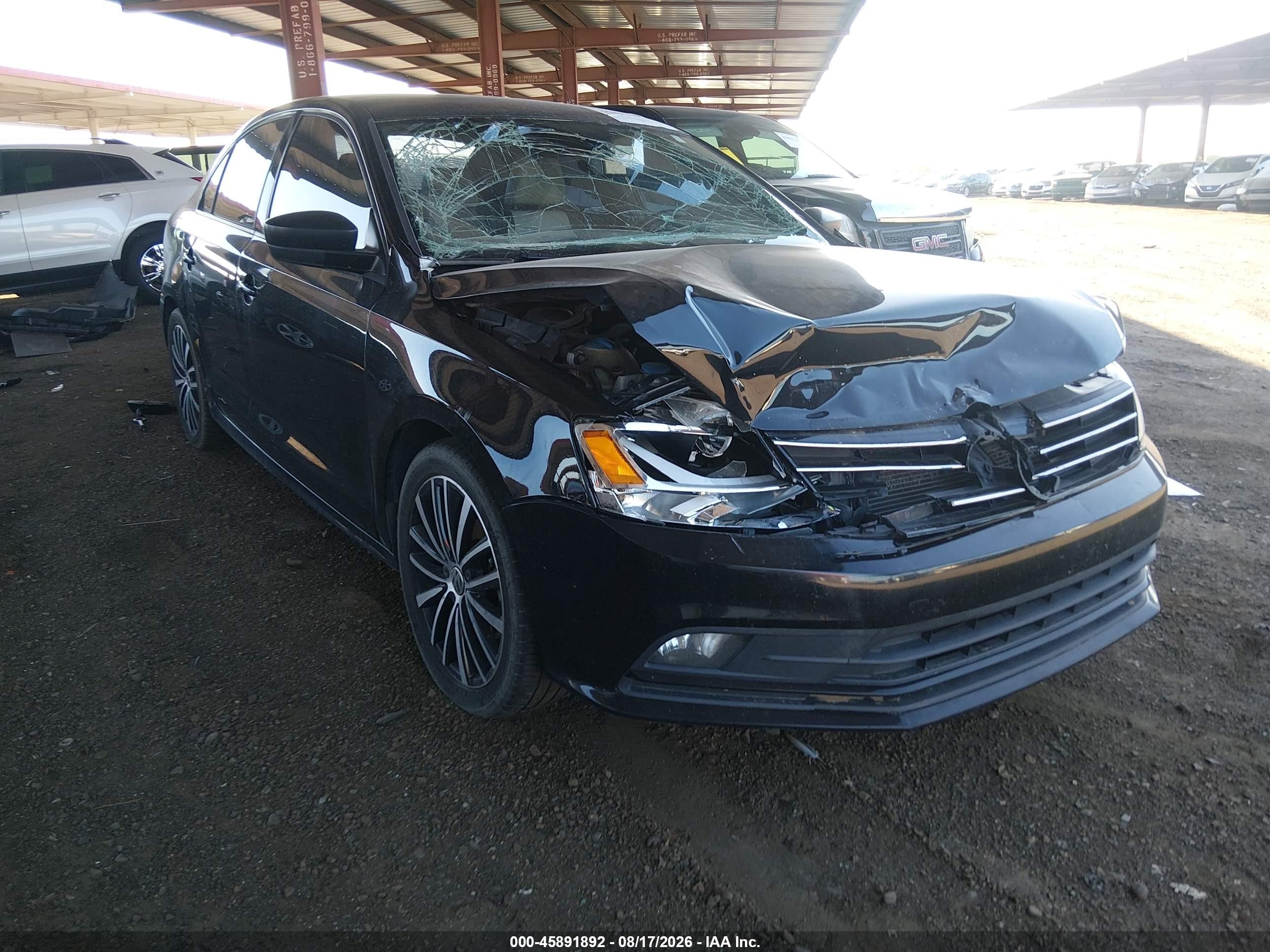 2015 Volkswagen Jetta 1.8t Sport Black vin: 3VWD17AJXFM428045