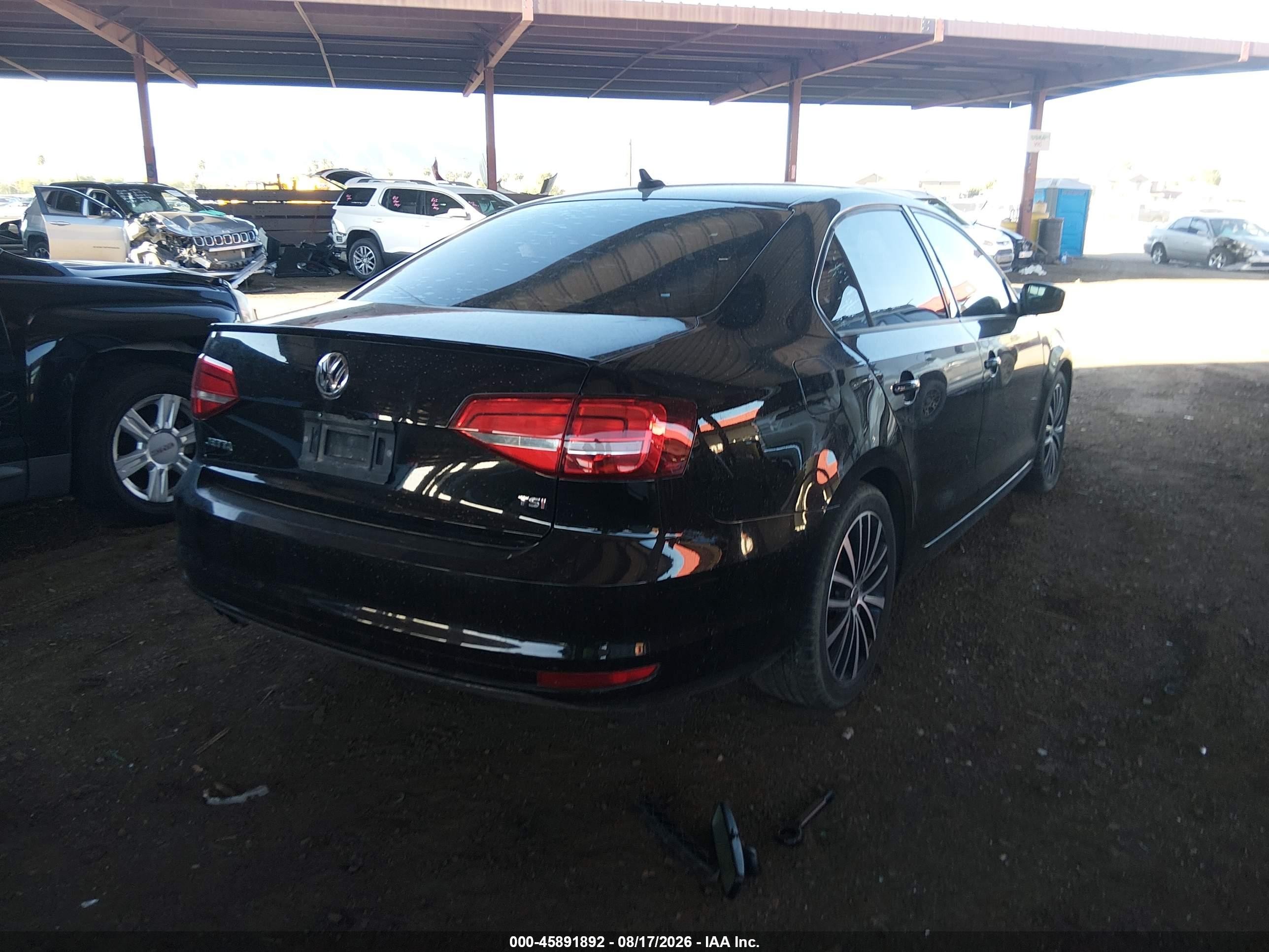 2015 Volkswagen Jetta 1.8t Sport Black vin: 3VWD17AJXFM428045