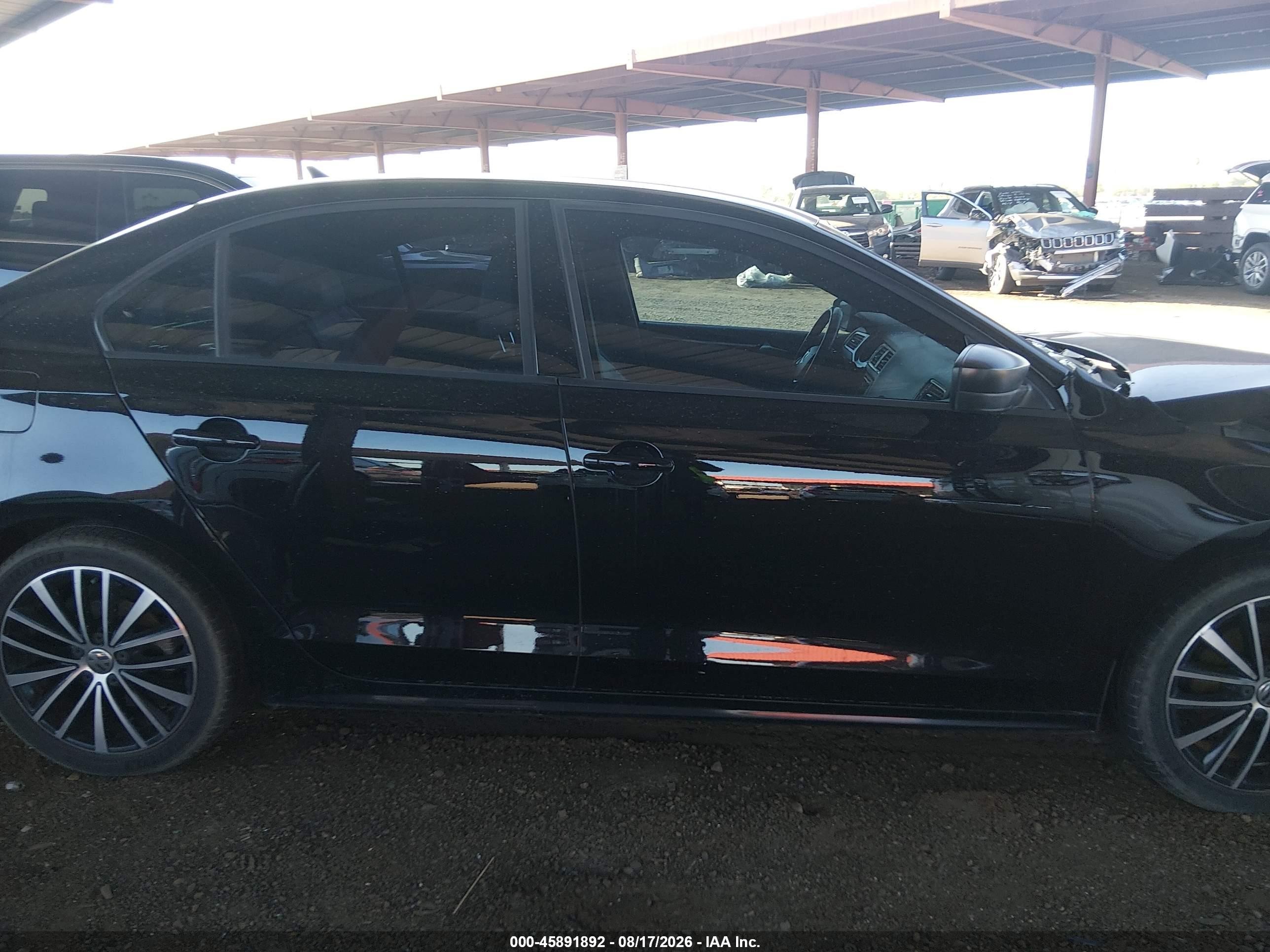 2015 Volkswagen Jetta 1.8t Sport Black vin: 3VWD17AJXFM428045
