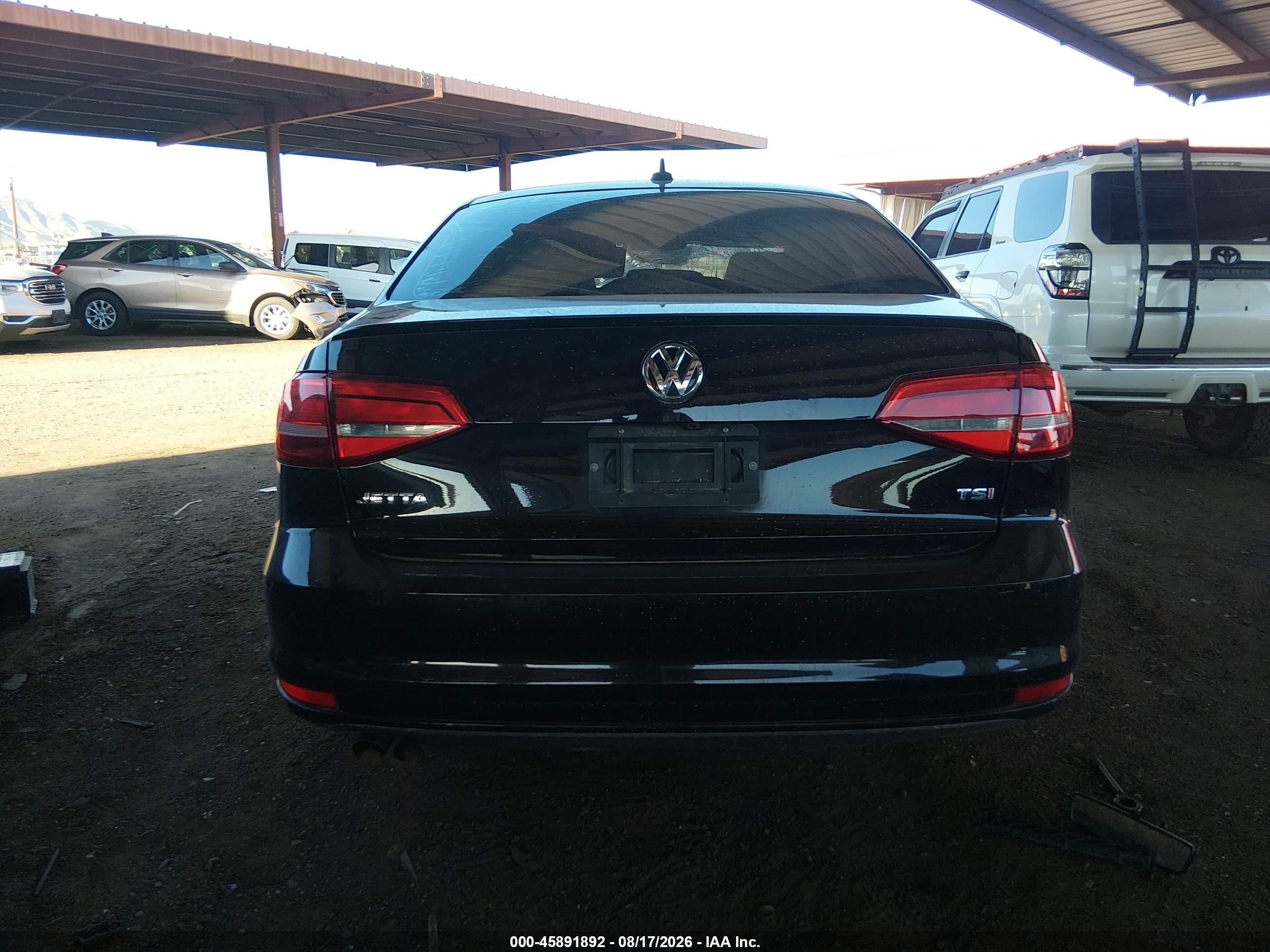 2015 Volkswagen Jetta 1.8t Sport Black vin: 3VWD17AJXFM428045