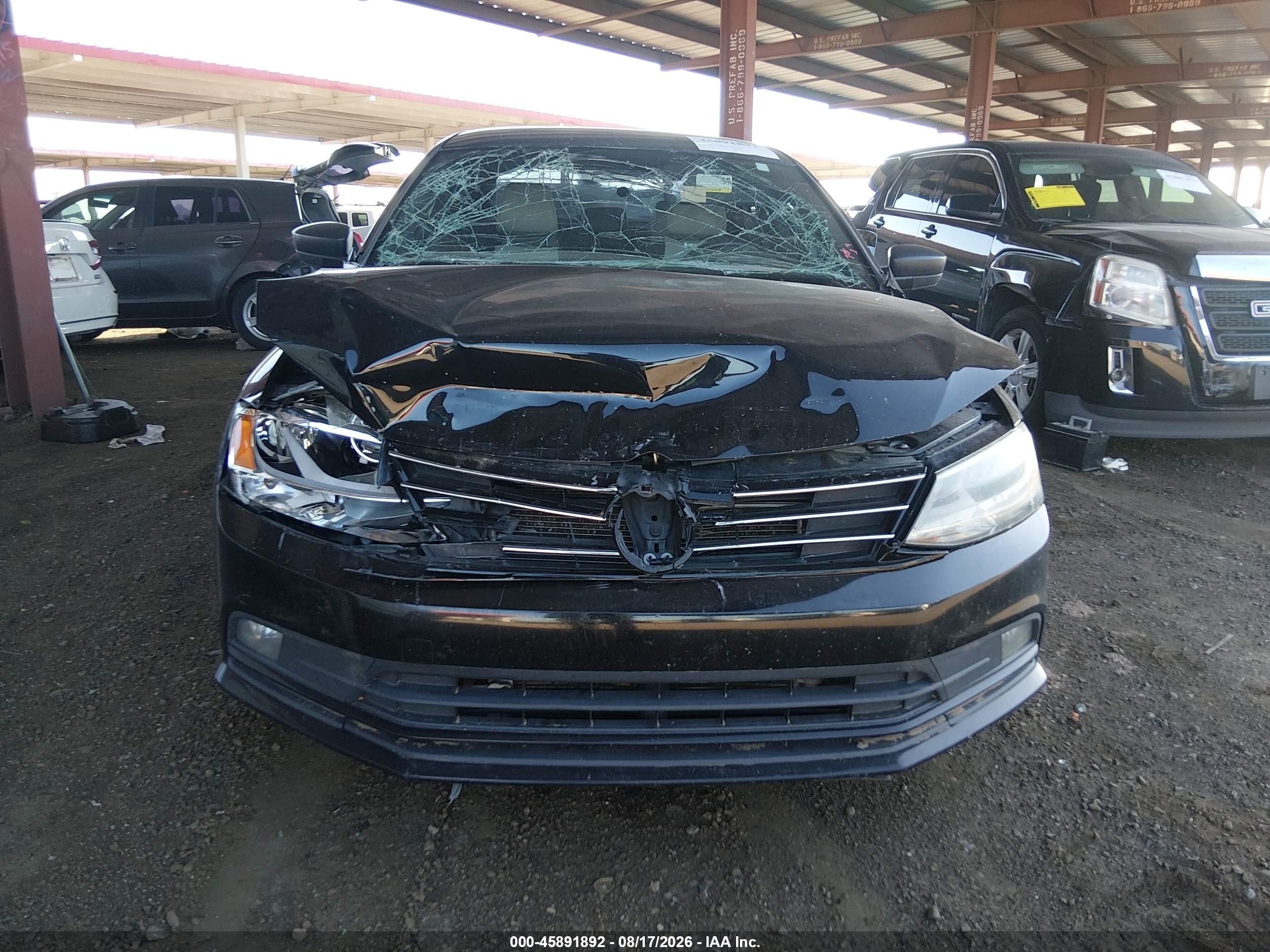2015 Volkswagen Jetta 1.8t Sport Black vin: 3VWD17AJXFM428045
