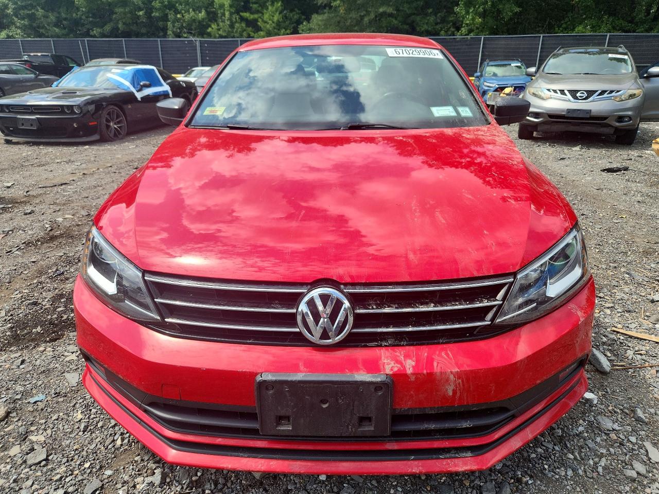 2017 Volkswagen Jetta Sport Red vin: 3VWD17AJXHM397446