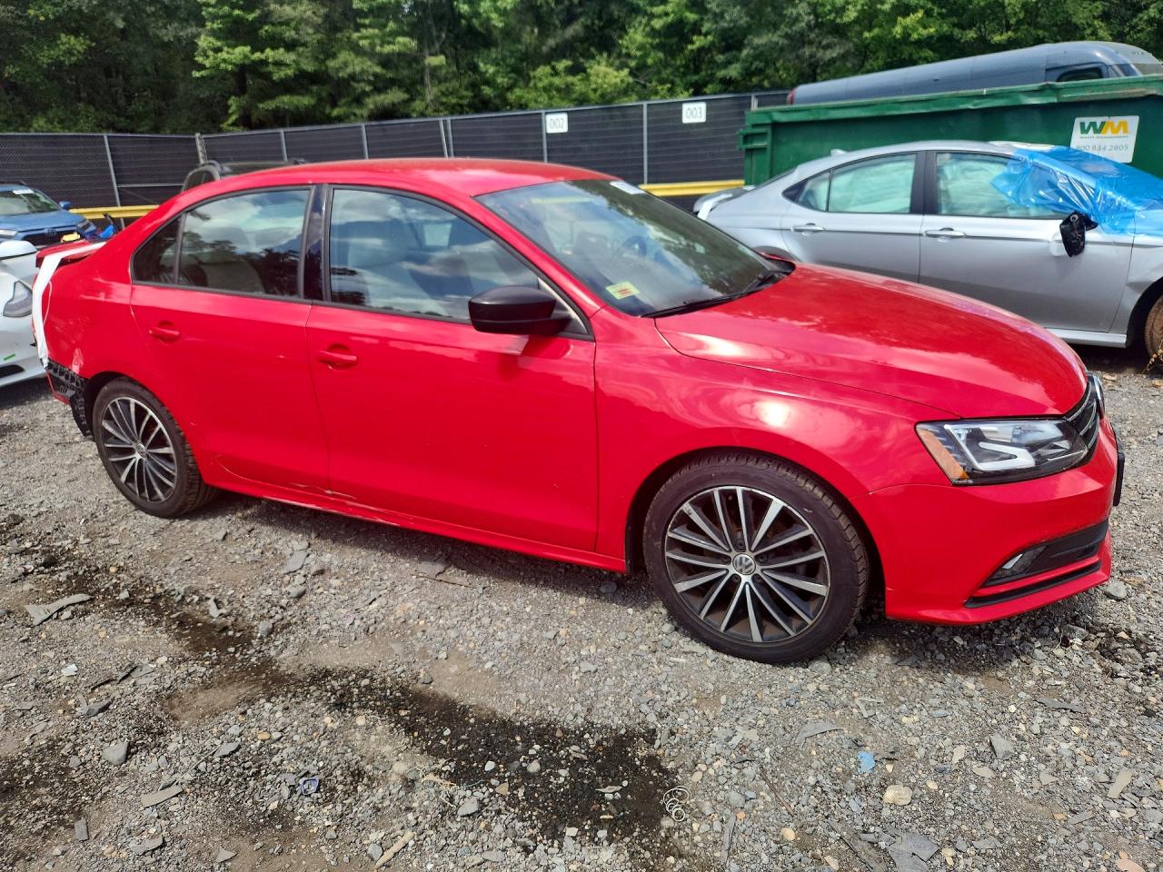 2017 Volkswagen Jetta Sport Red vin: 3VWD17AJXHM397446