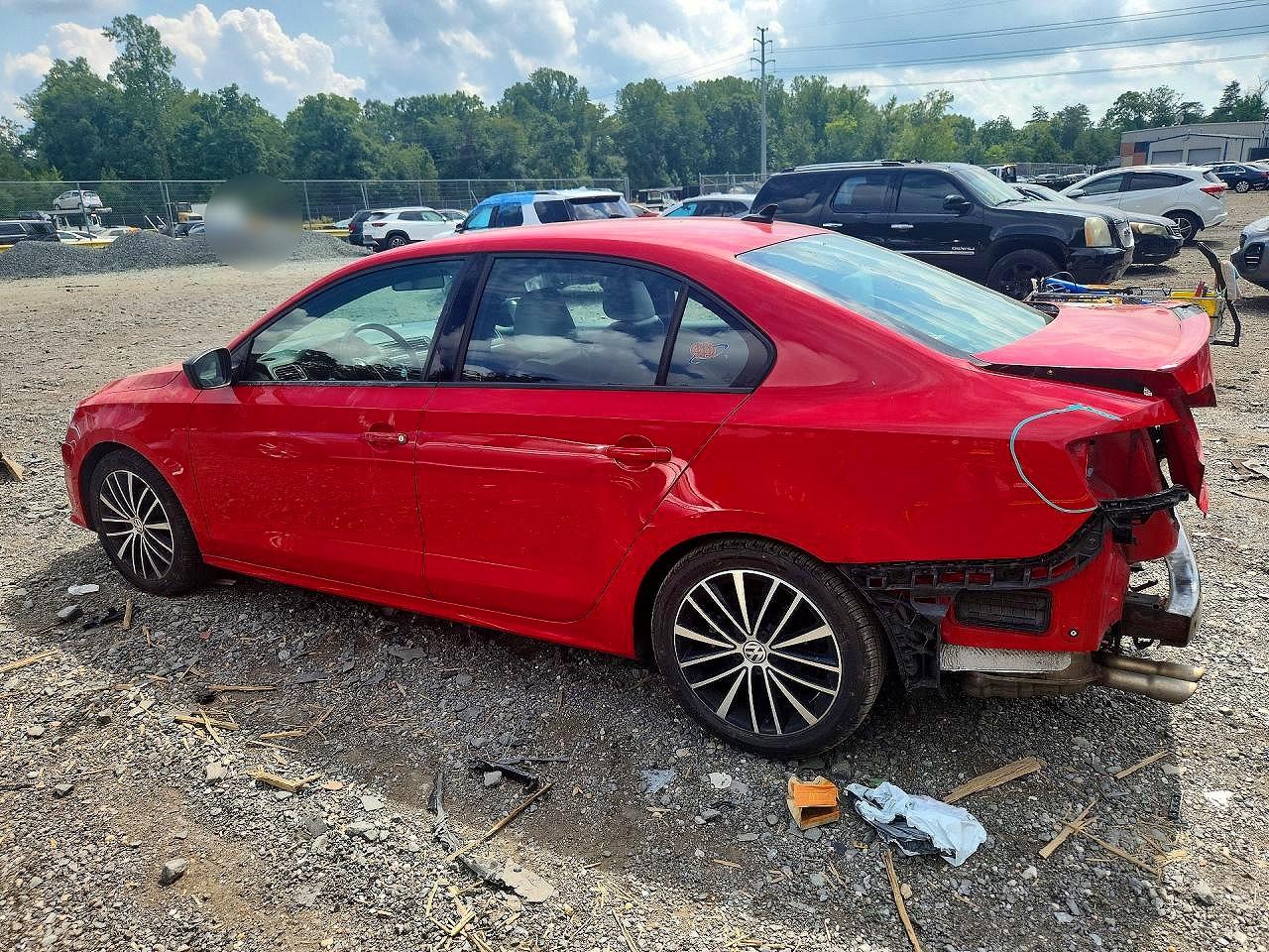 2017 Volkswagen Jetta Sport Red vin: 3VWD17AJXHM397446