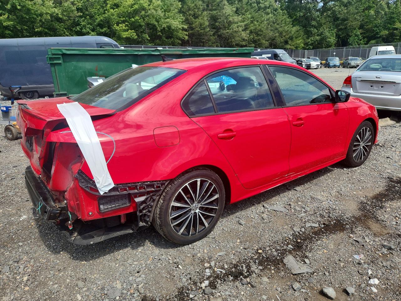 2017 Volkswagen Jetta Sport Red vin: 3VWD17AJXHM397446