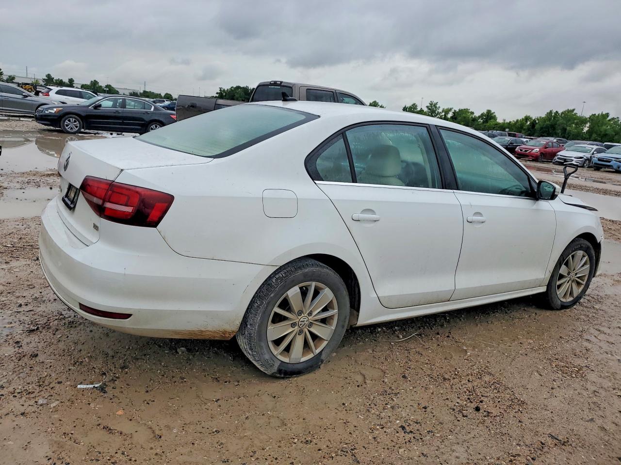 2016 Volkswagen Jetta Se White vin: 3VWD67AJ1GM237536