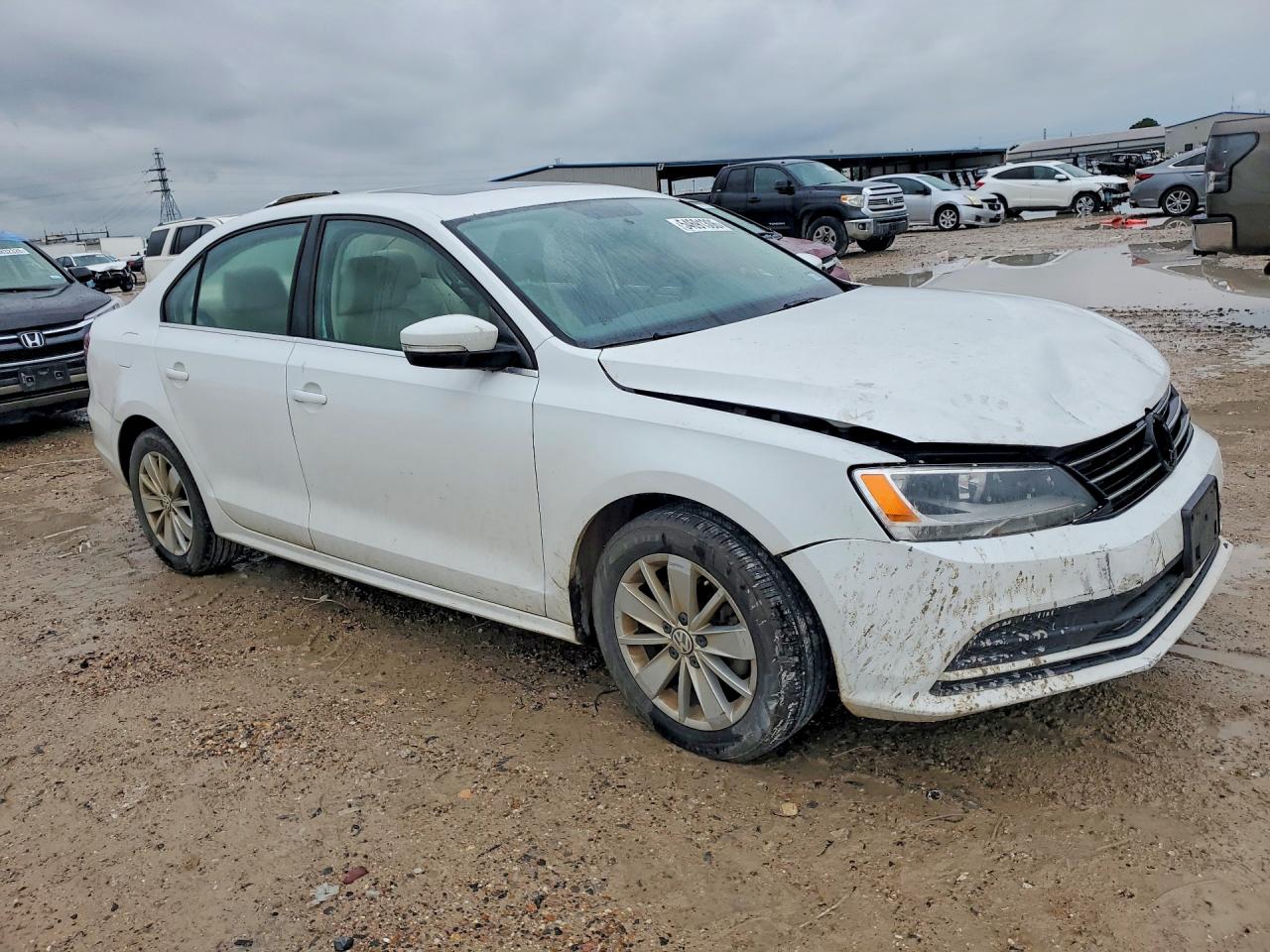 2016 Volkswagen Jetta Se White vin: 3VWD67AJ1GM237536