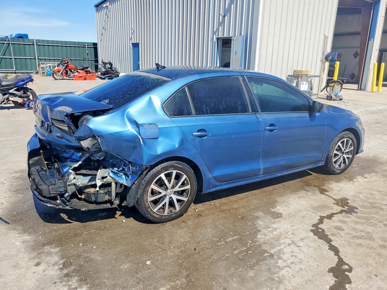 2016 Volkswagen Jetta Se Blue vin: 3VWD67AJ3GM237697