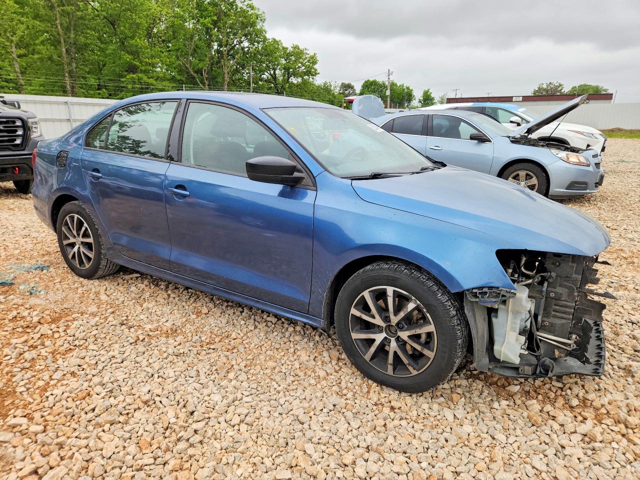 2016 Volkswagen Jetta Se Blue vin: 3VWD67AJ5GM237314