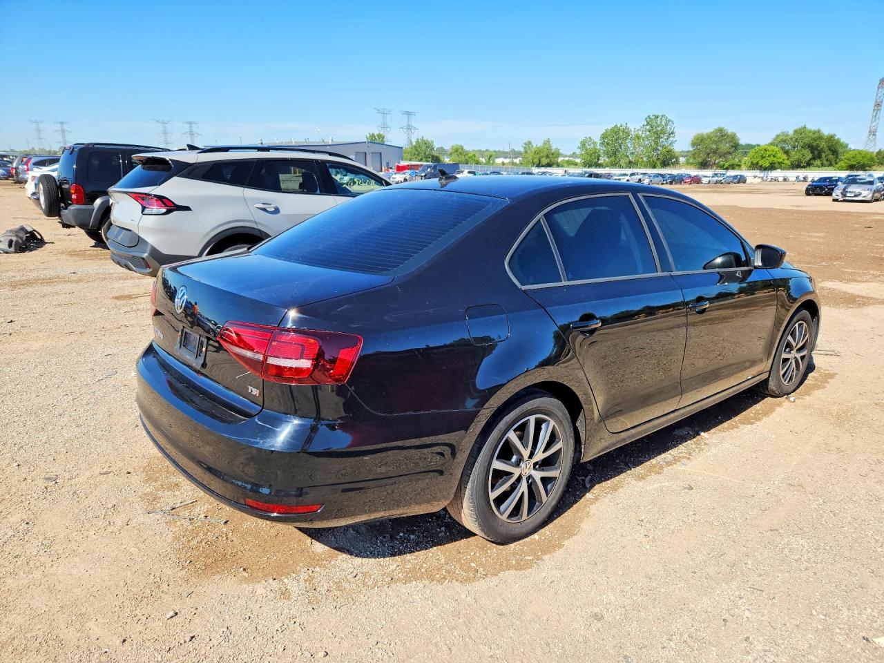 2016 Volkswagen Jetta Se Black vin: 3VWD67AJ9GM289352