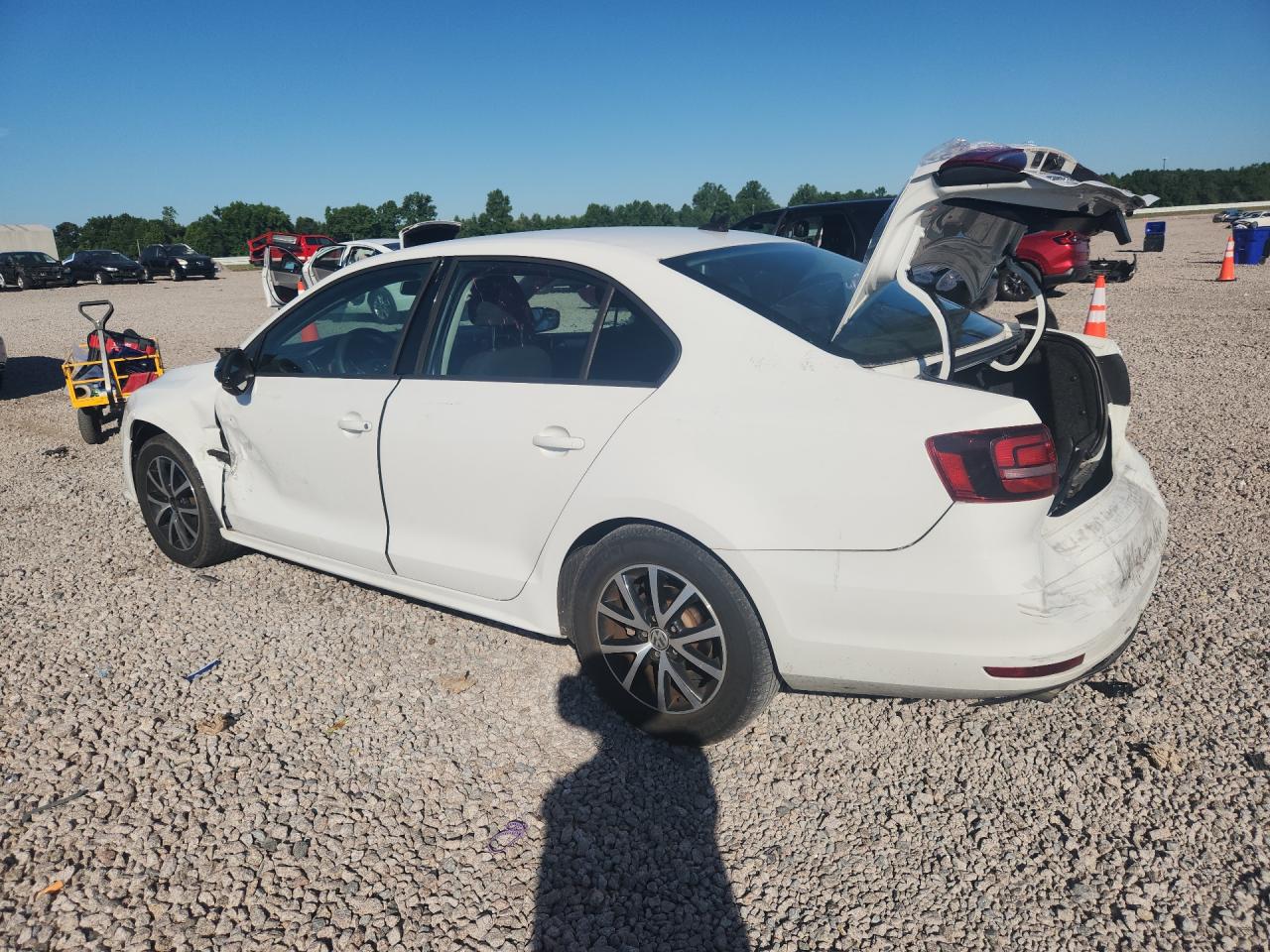 2016 Volkswagen Jetta Se White vin: 3VWD67AJ9GM319014