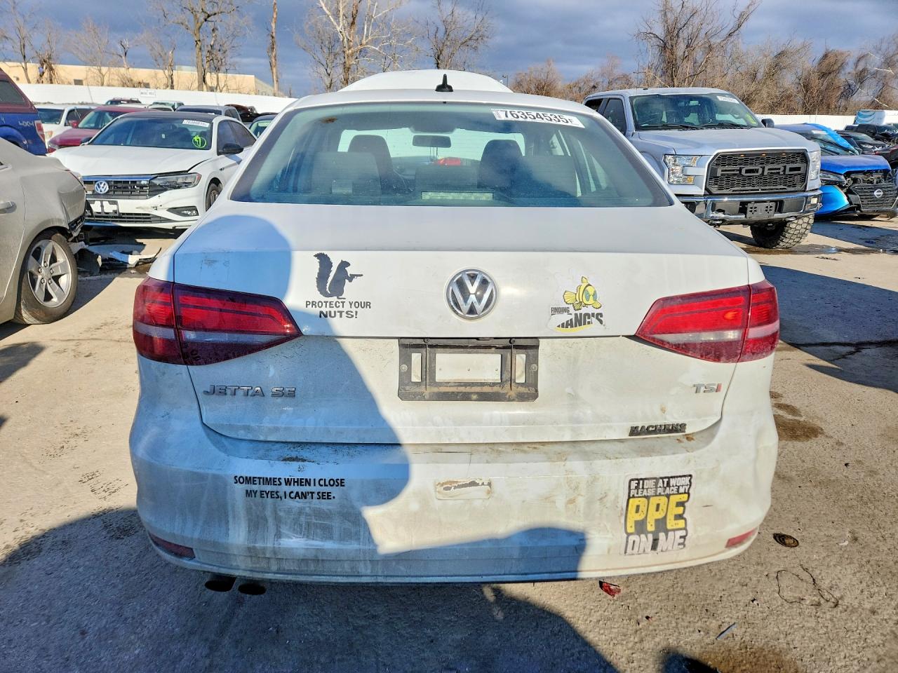 2016 Volkswagen Jetta Se White vin: 3VWD67AJXGM259566