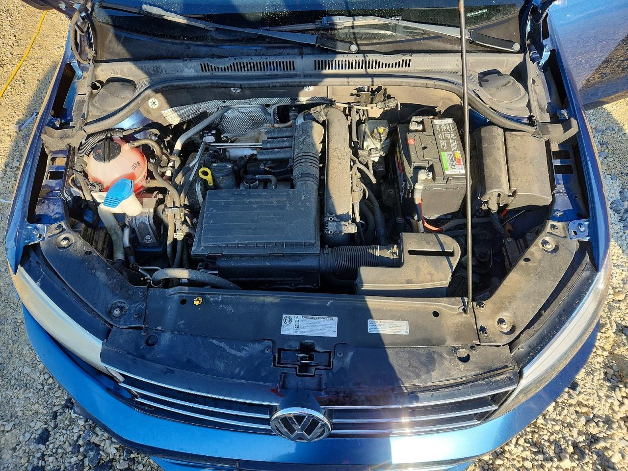 2016 Volkswagen Jetta Se Blue vin: 3VWD67AJXGM345279