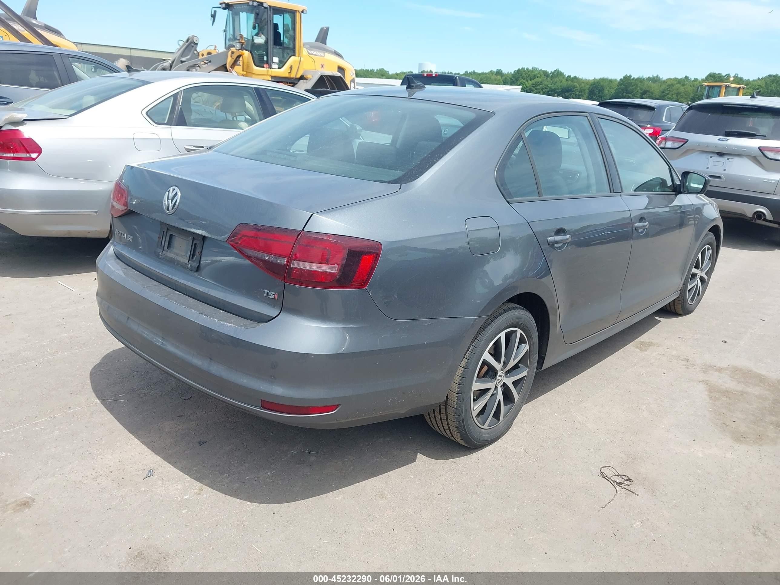 2016 Volkswagen Jetta 1.4t Se Gray vin: 3VWD67AJXGM374037
