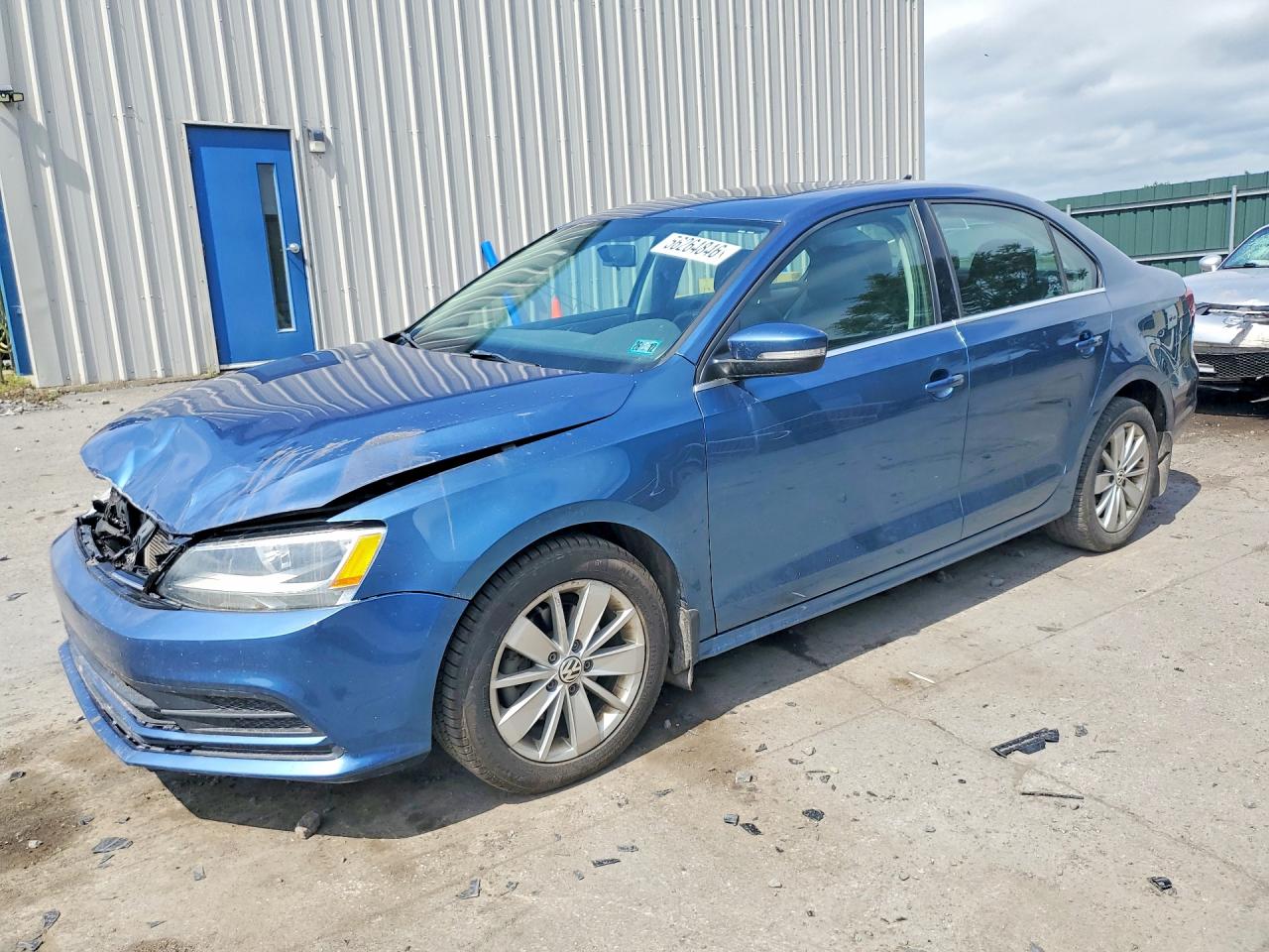 2016 Volkswagen Jetta Se Синий vin: 3VWD67AJXGM415489