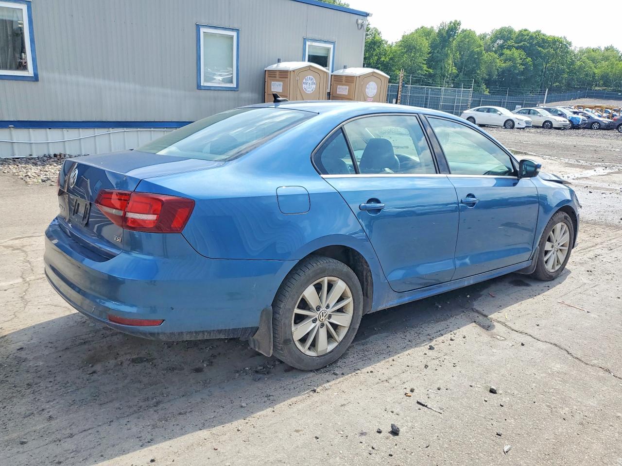 2016 Volkswagen Jetta Se Синий vin: 3VWD67AJXGM415489